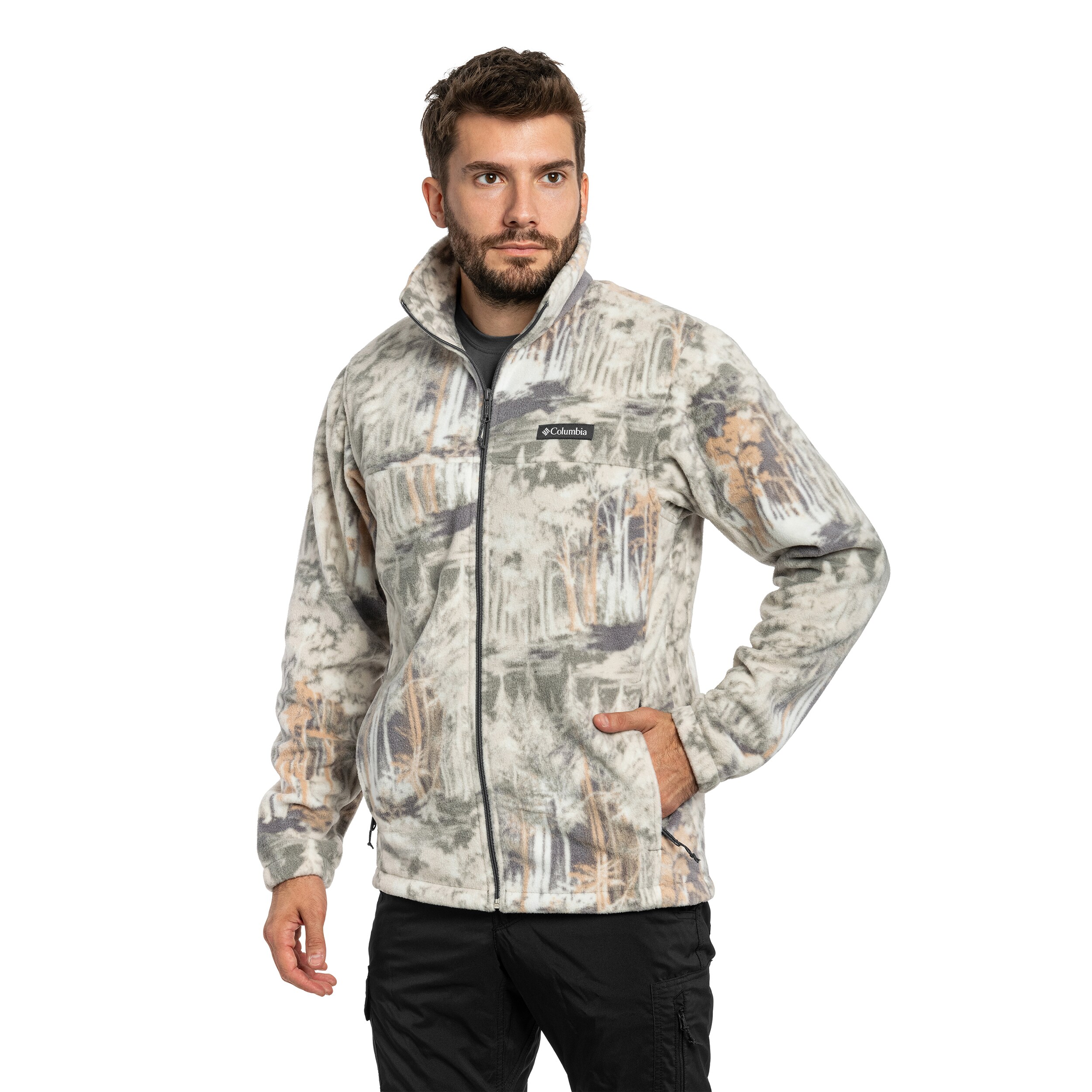 Флісова кофта Columbia Steens Mountain Printed Jacket - City Grey Deschutestrees