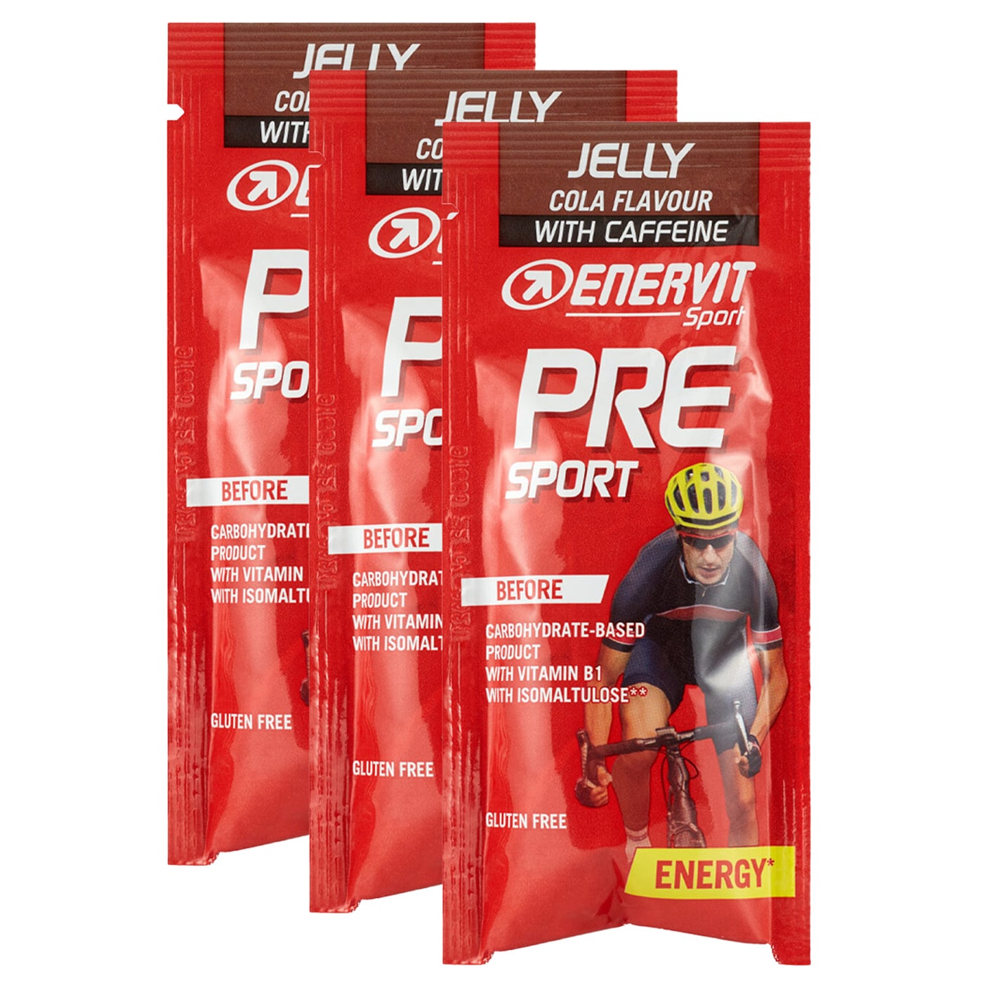 Galaretka energetyczna Enervit Sport Pre Sport Cola z kofeiną - 3 szt.