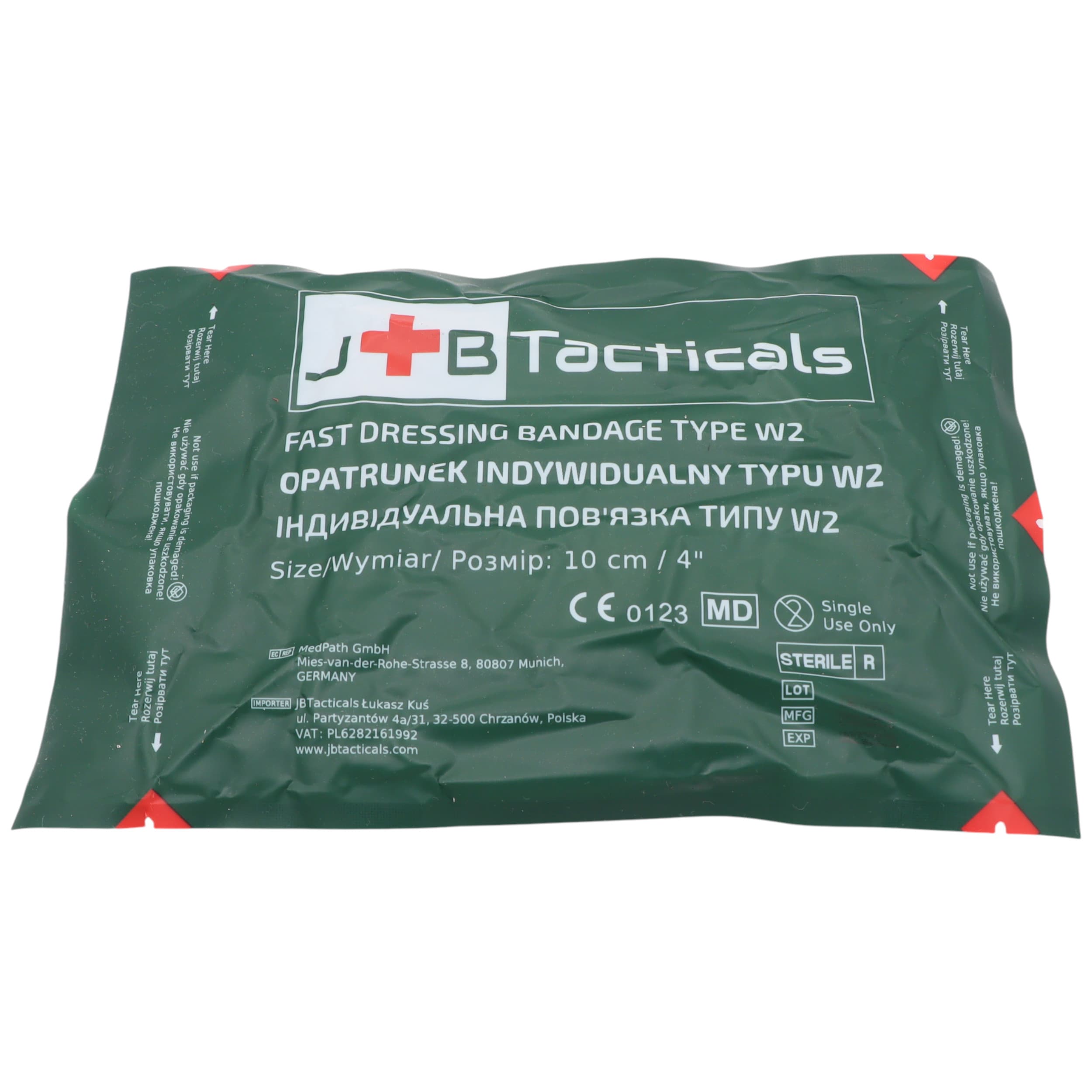 Opatrunek indywidualny JB Tacticals Duży typ W2
