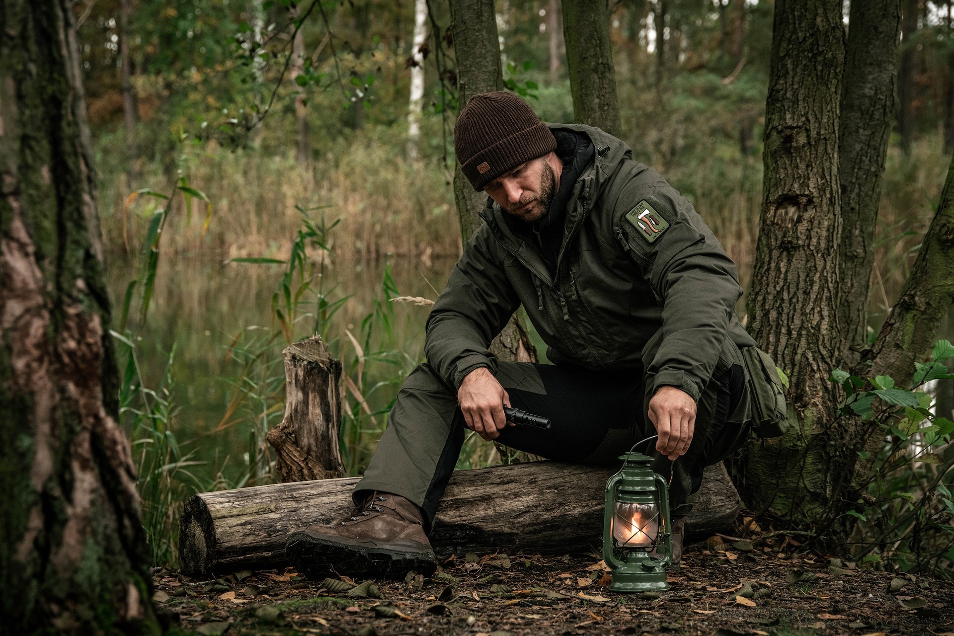 Kurtka Helikon Winter Yukon Duracanvas - Taiga Green