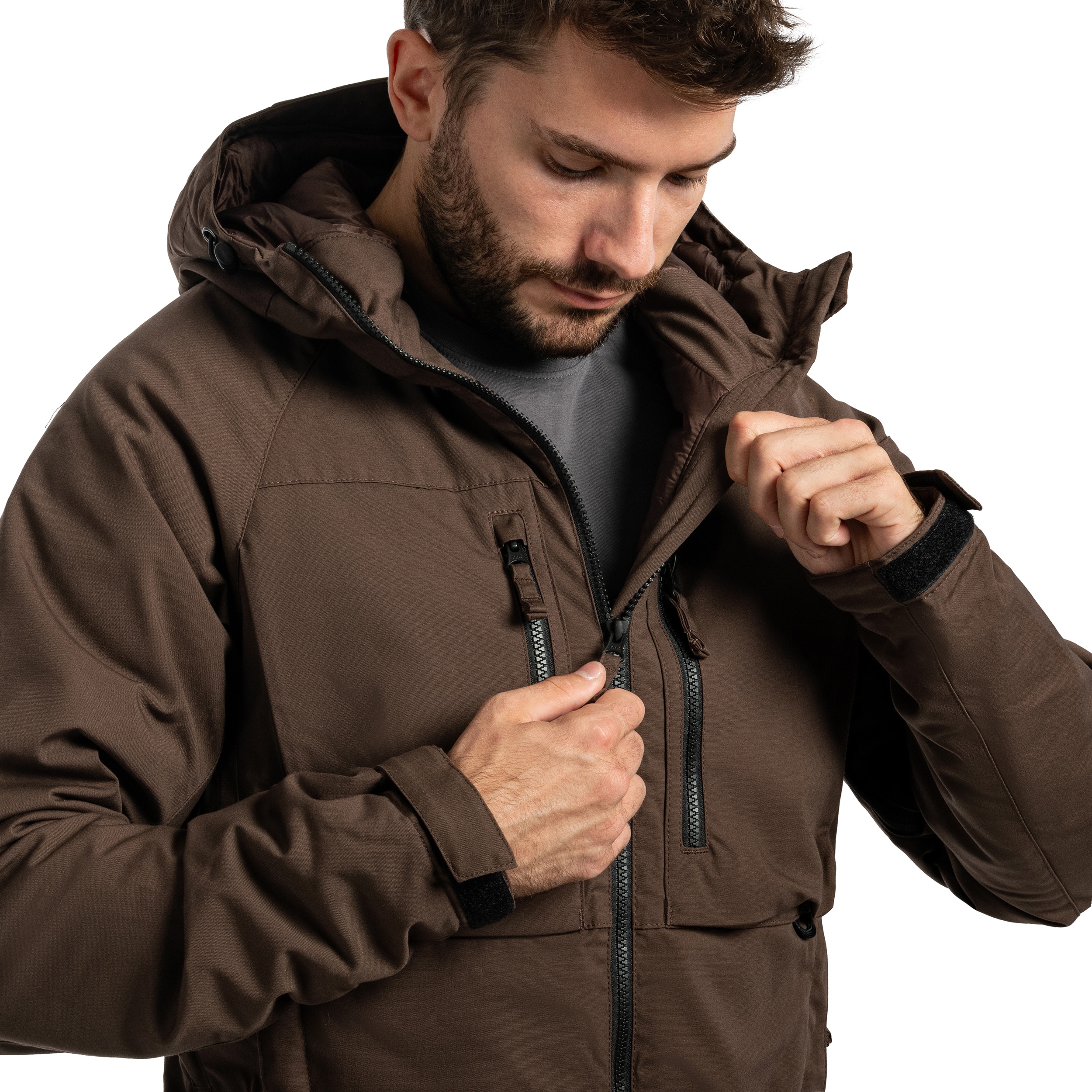 Kurtka Helikon-Tex Winter Yukon Duracanvas - Earth Brown