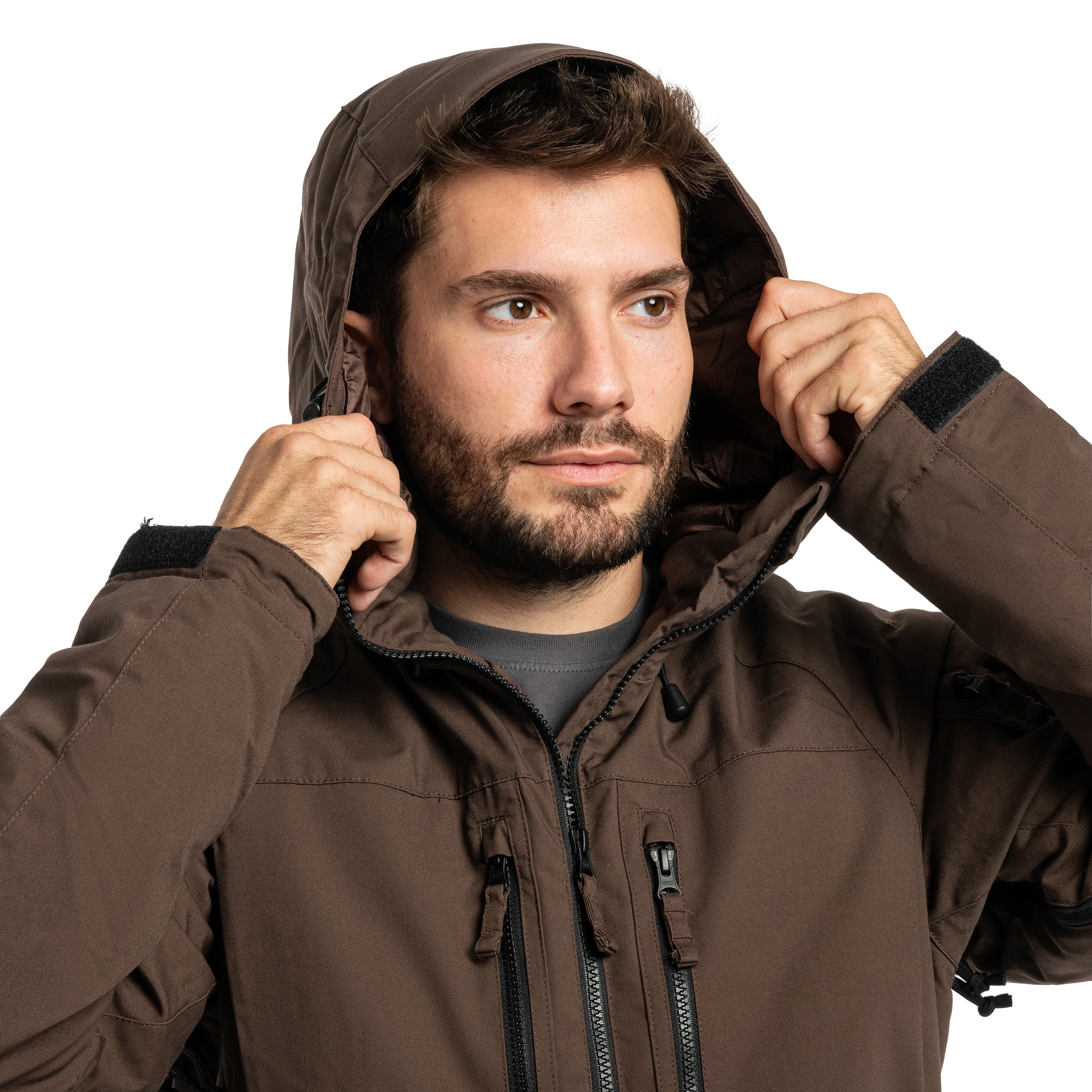 Kurtka Helikon Winter Yukon Duracanvas - Earth Brown