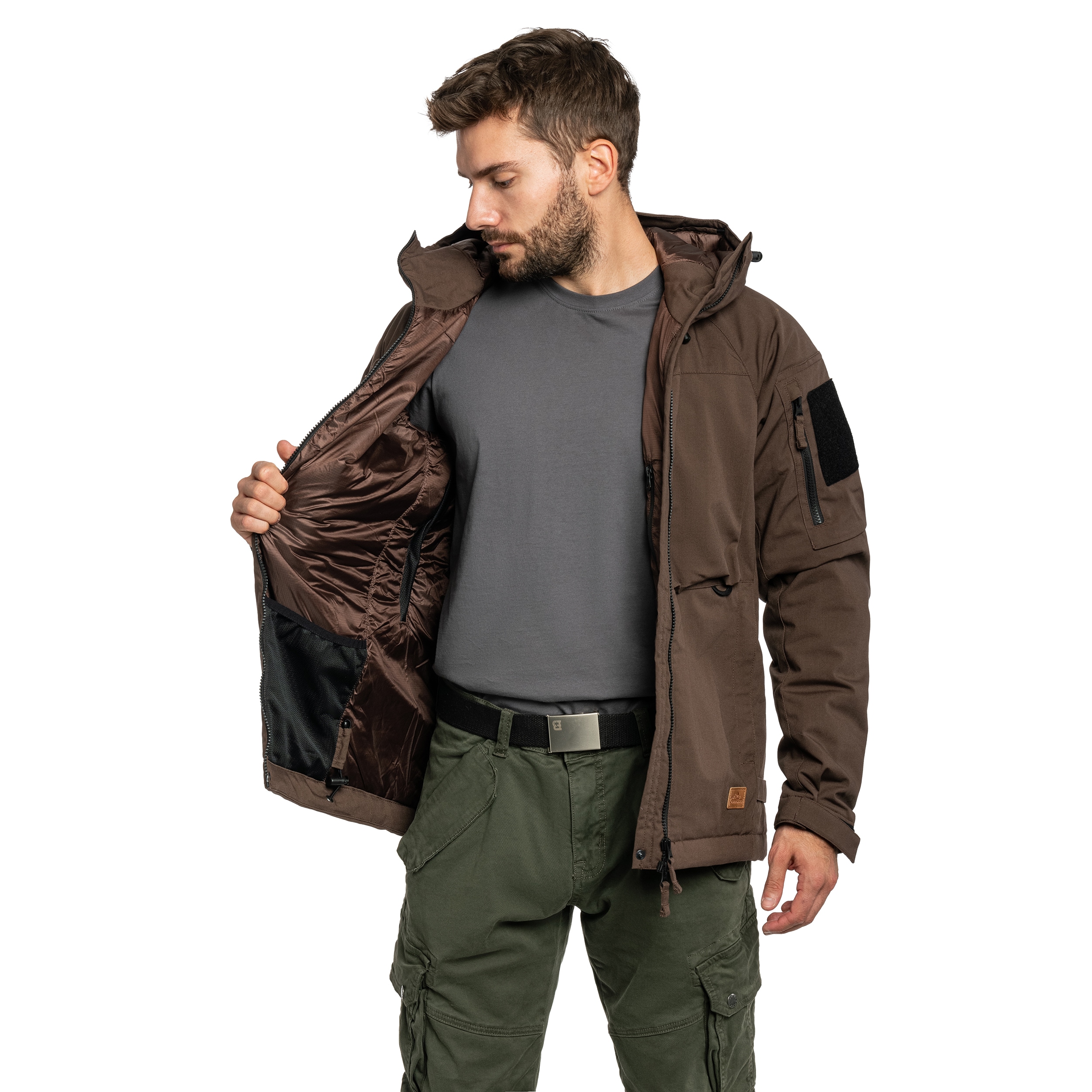 Kurtka Helikon Winter Yukon Duracanvas - Earth Brown