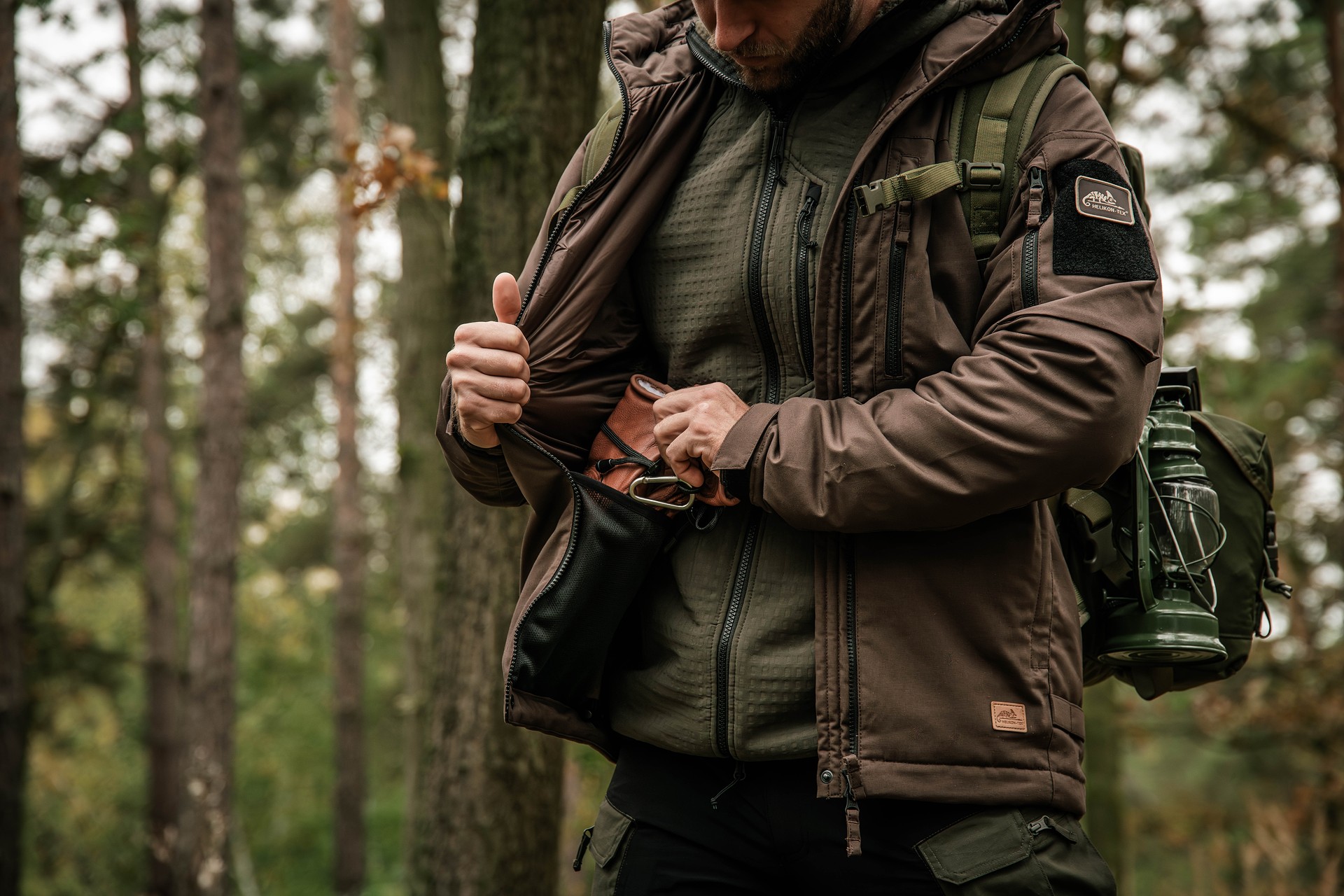 Kurtka Helikon Winter Yukon Duracanvas - Earth Brown