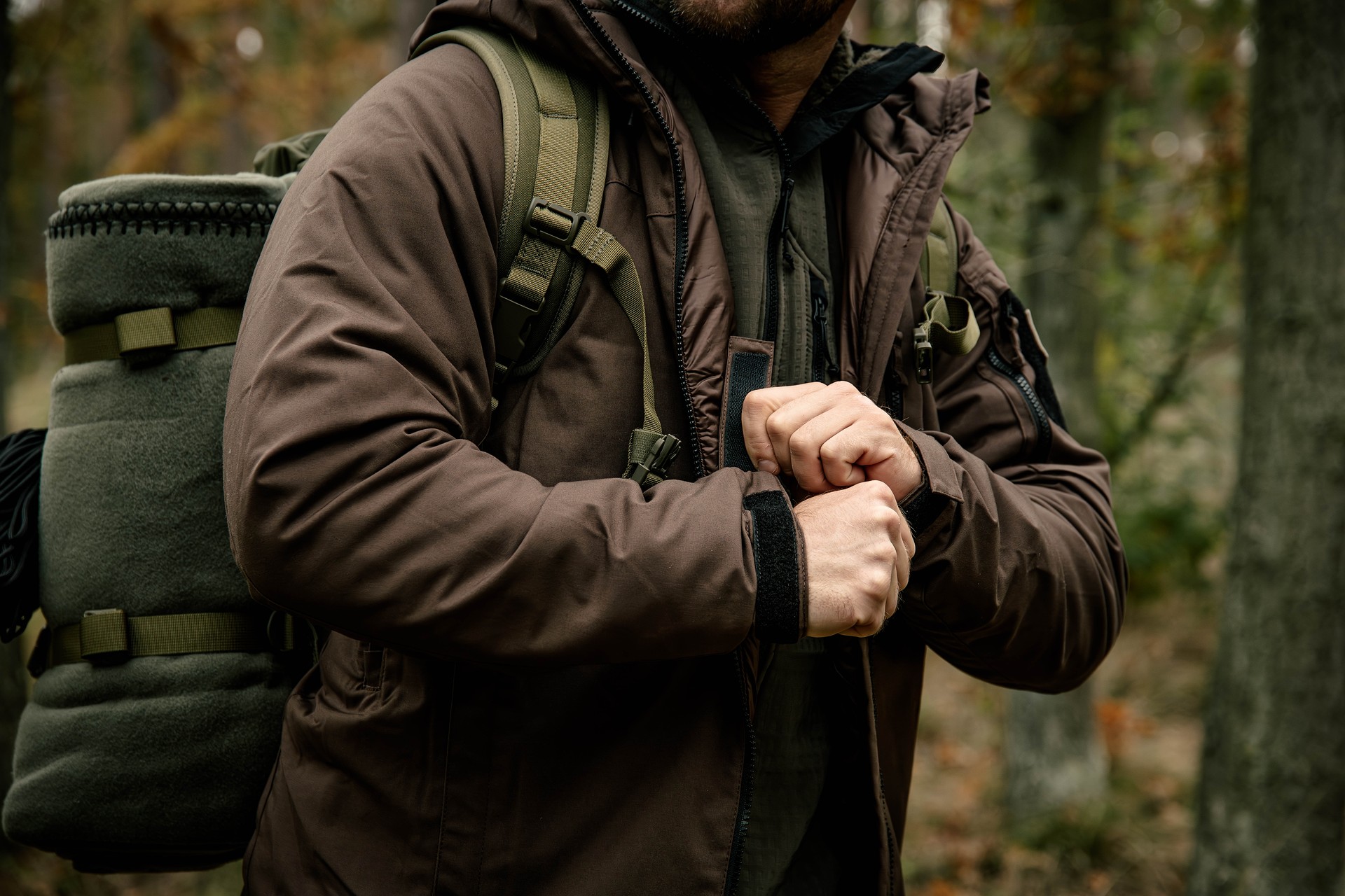 Kurtka Helikon Winter Yukon Duracanvas - Earth Brown