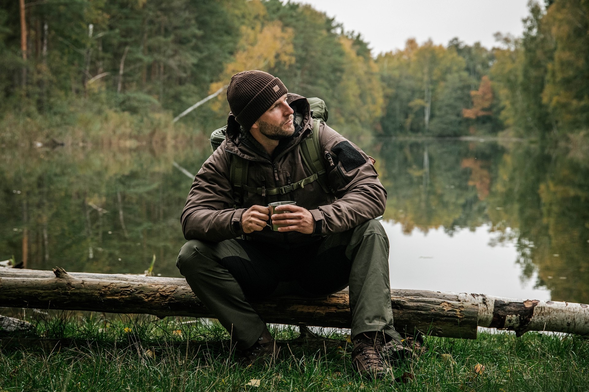 Kurtka Helikon Winter Yukon Duracanvas - Earth Brown