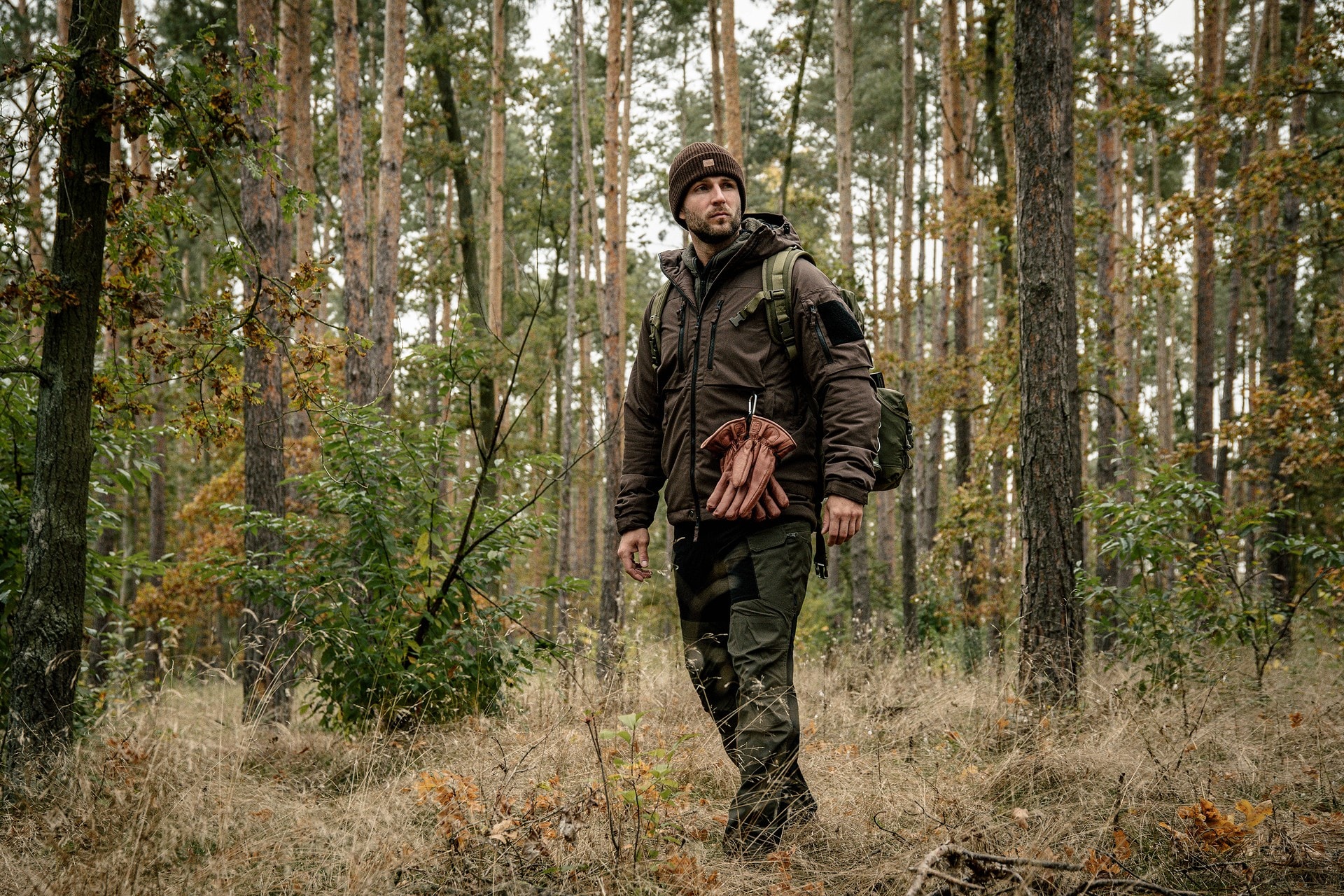 Kurtka Helikon Winter Yukon Duracanvas - Earth Brown