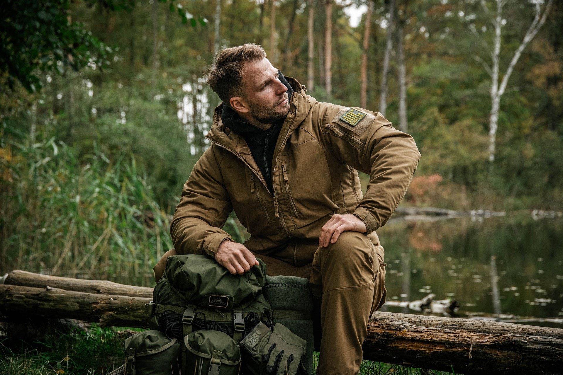 Kurtka Helikon Winter Yukon Duracanvas - Coyote