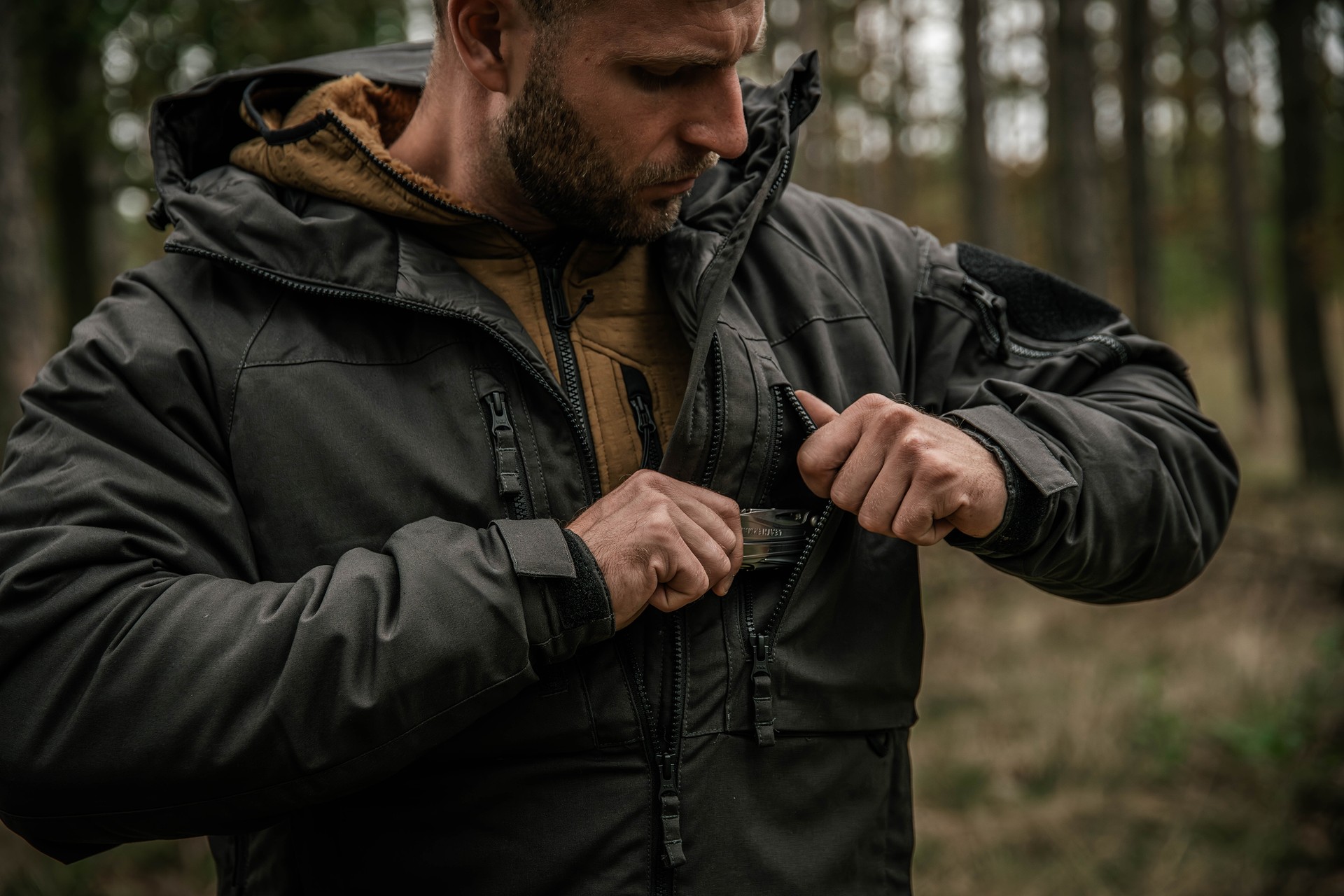 Kurtka Helikon Winter Yukon Duracanvas - Ash Grey