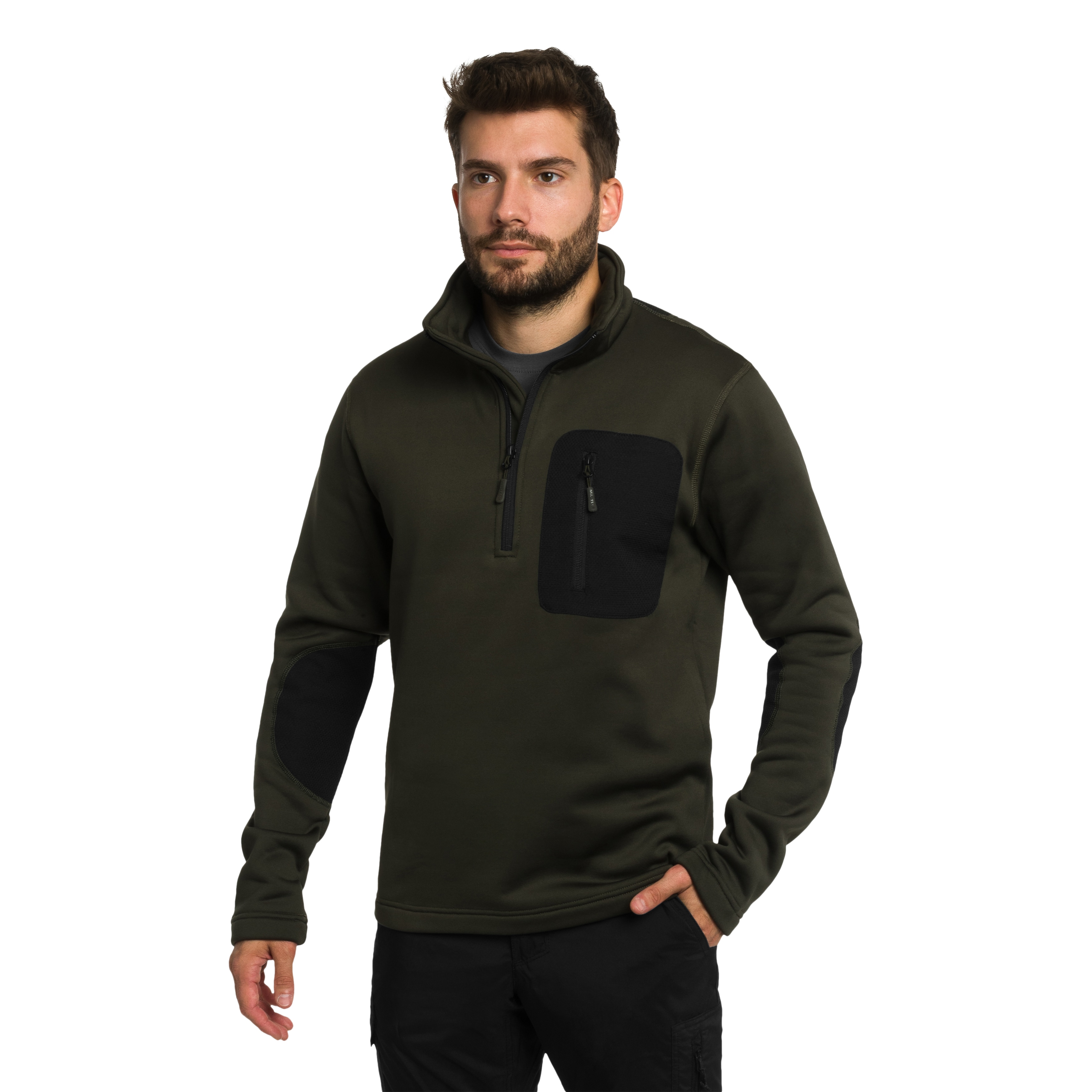 Bluza Mil-Tec Thermo Fleece Zip - Olive