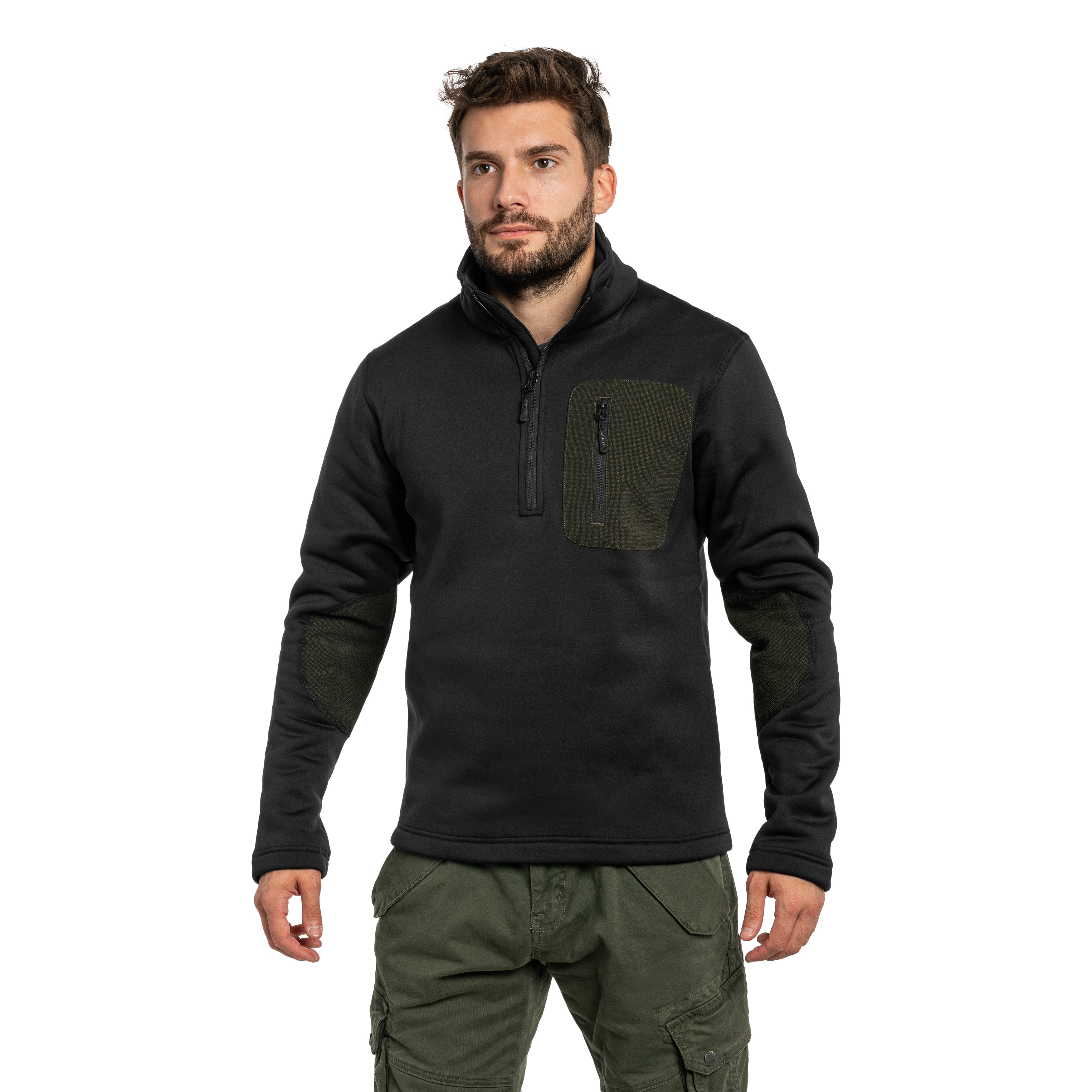 Кофта Mil-Tec Thermo Fleece Zip - Black