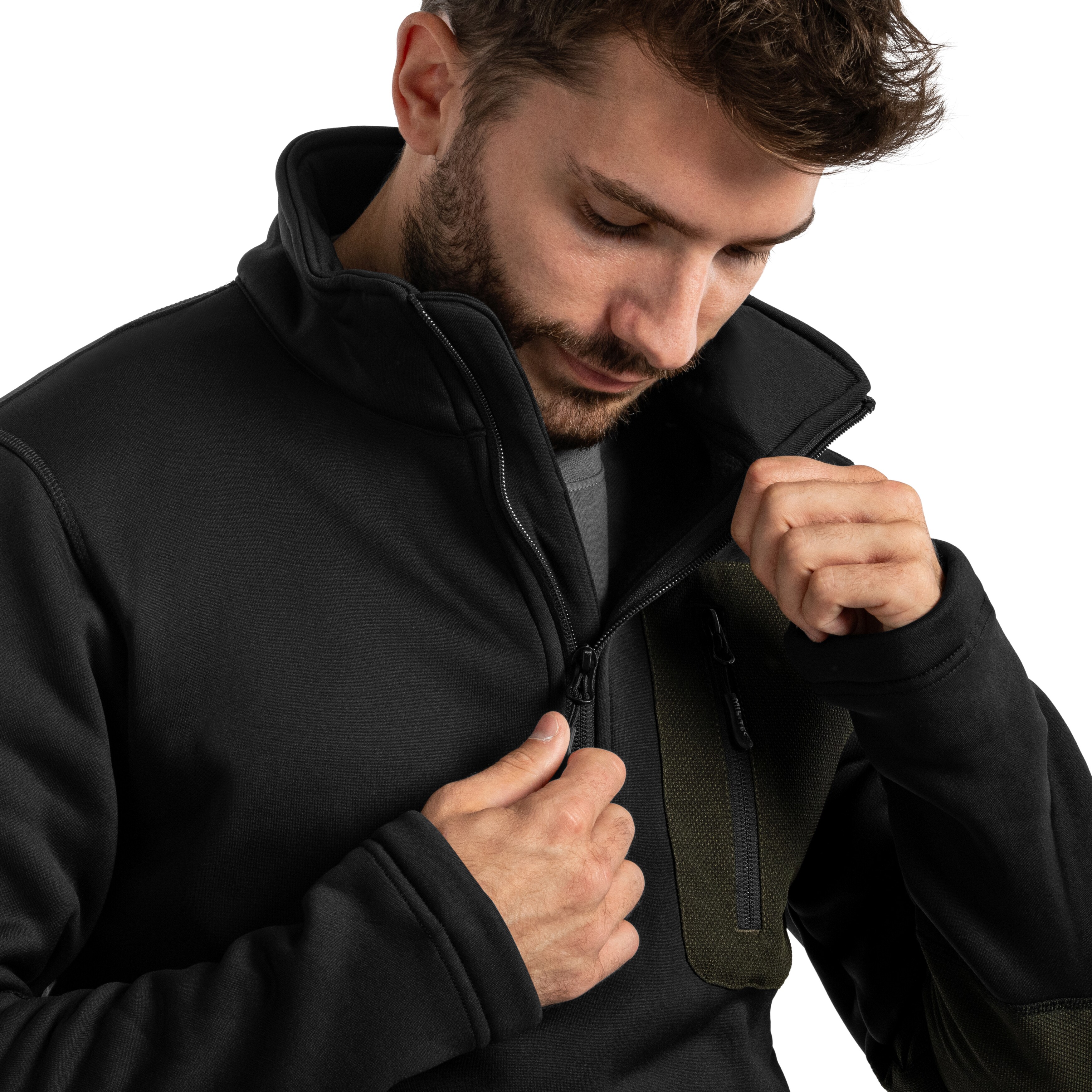 Кофта Mil-Tec Thermo Fleece Zip - Black
