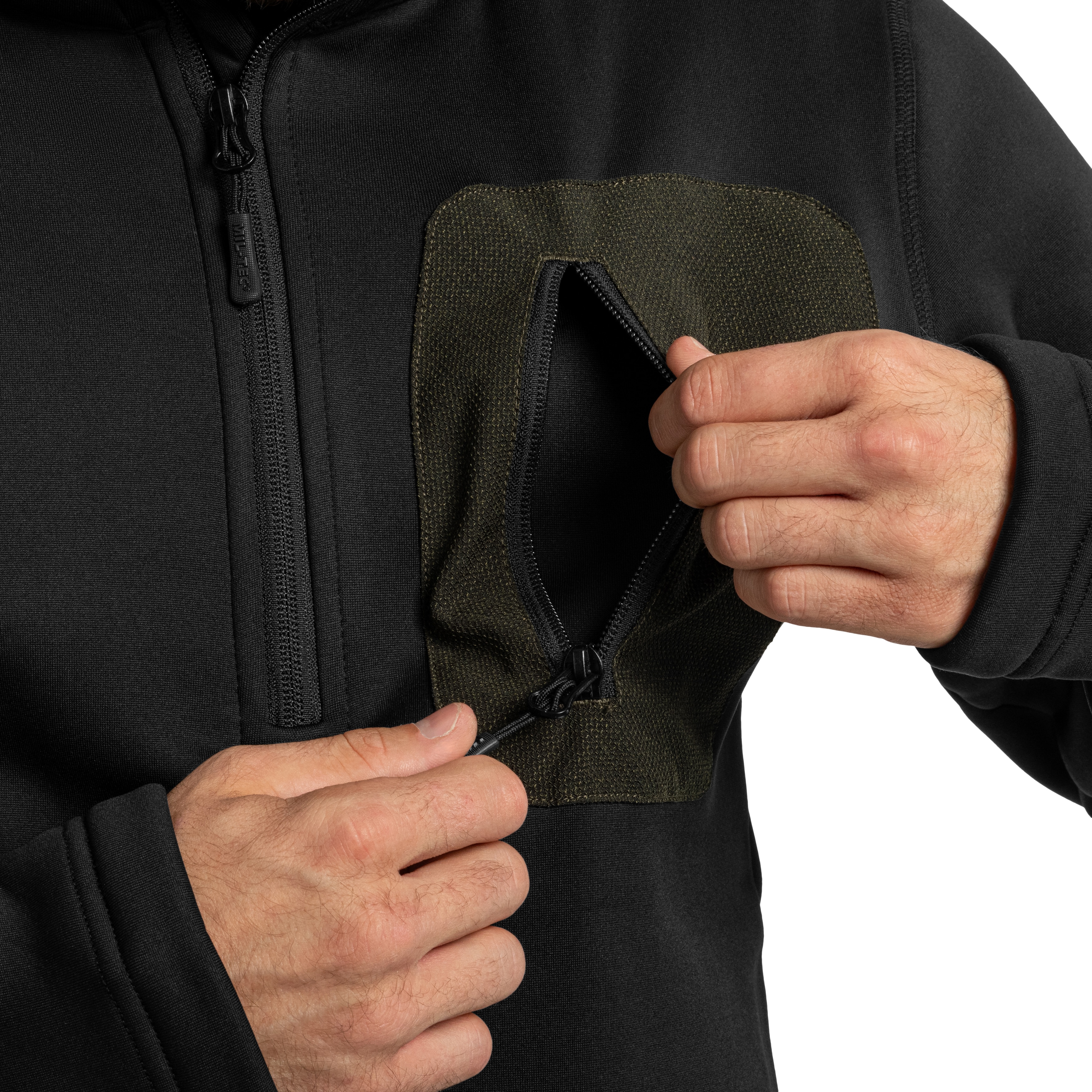 Bluza Mil-Tec Thermo Fleece Zip - Black