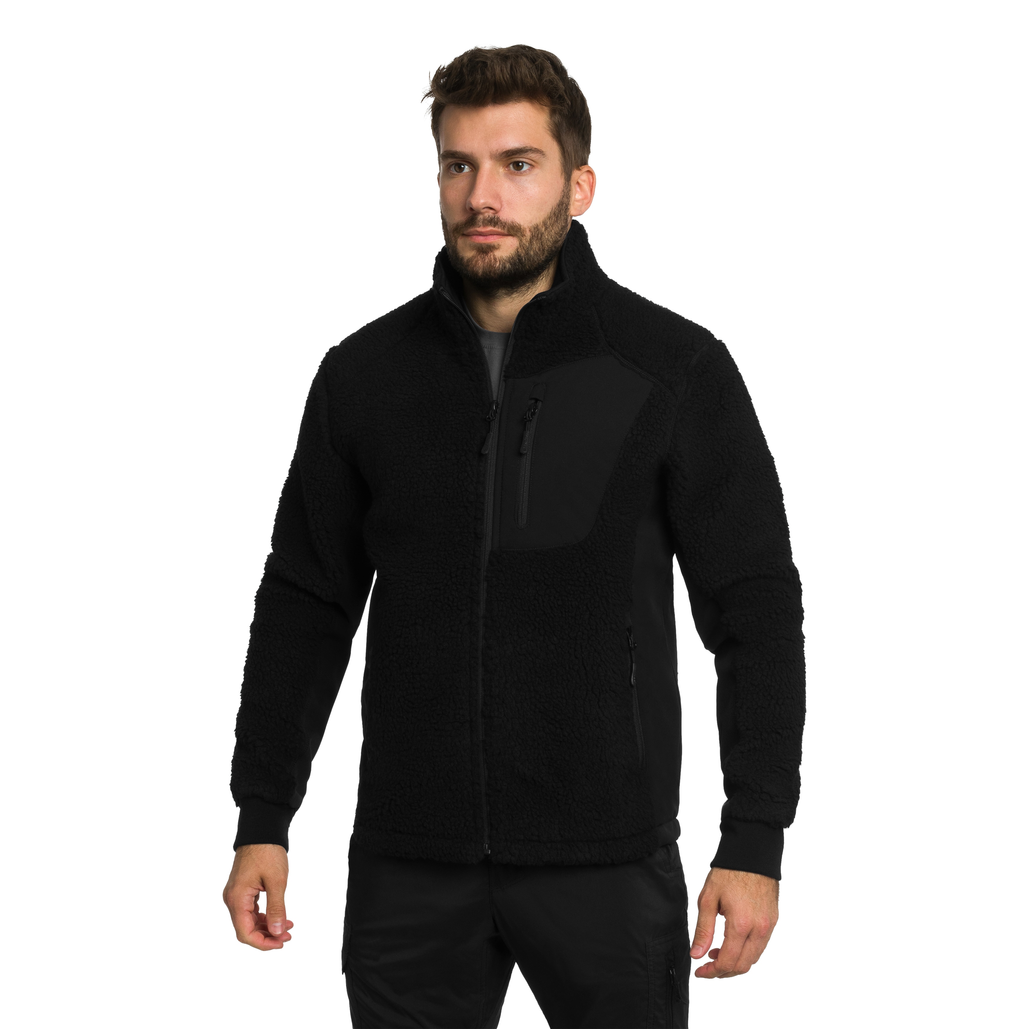 Флісова кофта Mil-Tec Bearforce Cold Weather Teddy-Fleece - Black