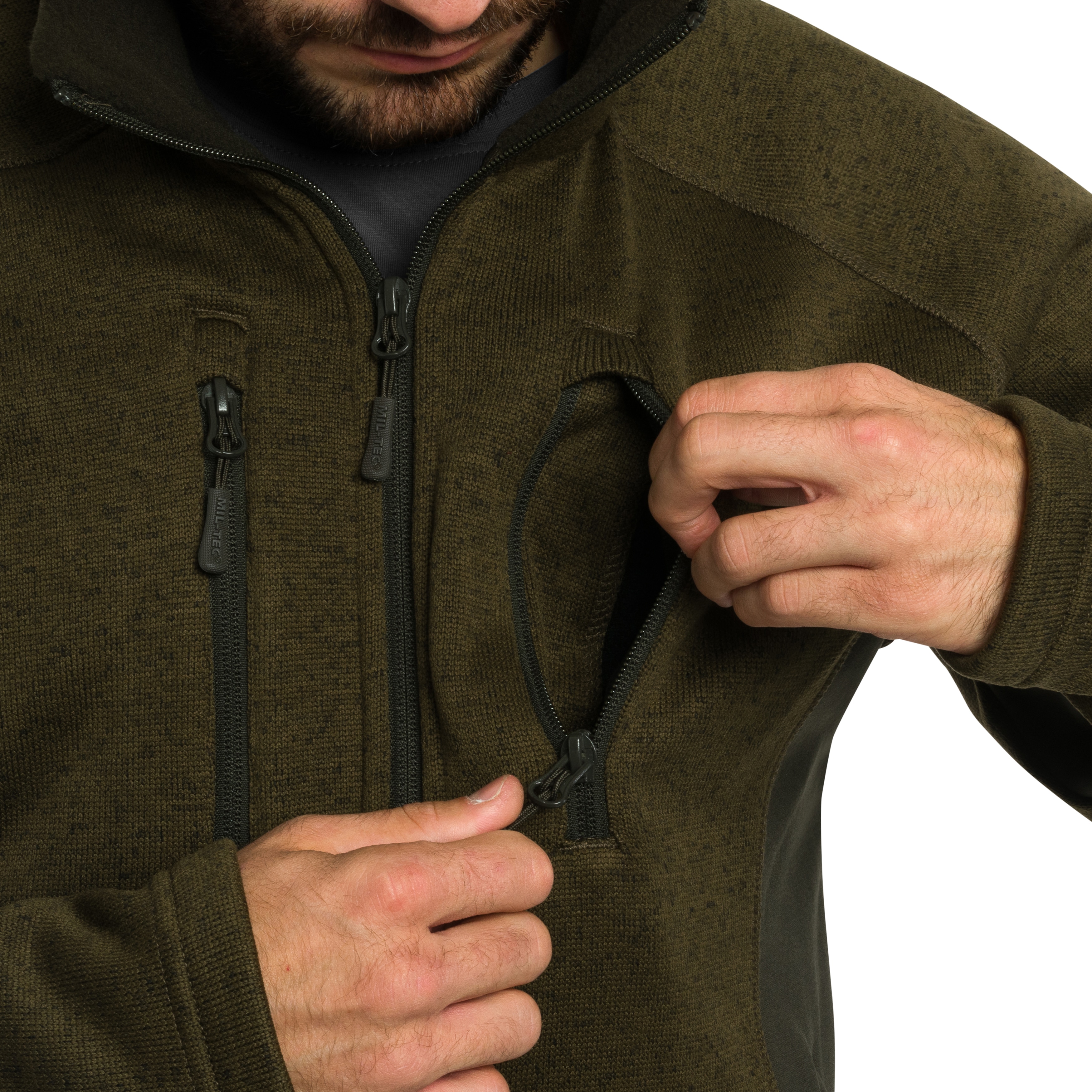 Polar Mil-Tec Outdoor Structure Fleece - Olive