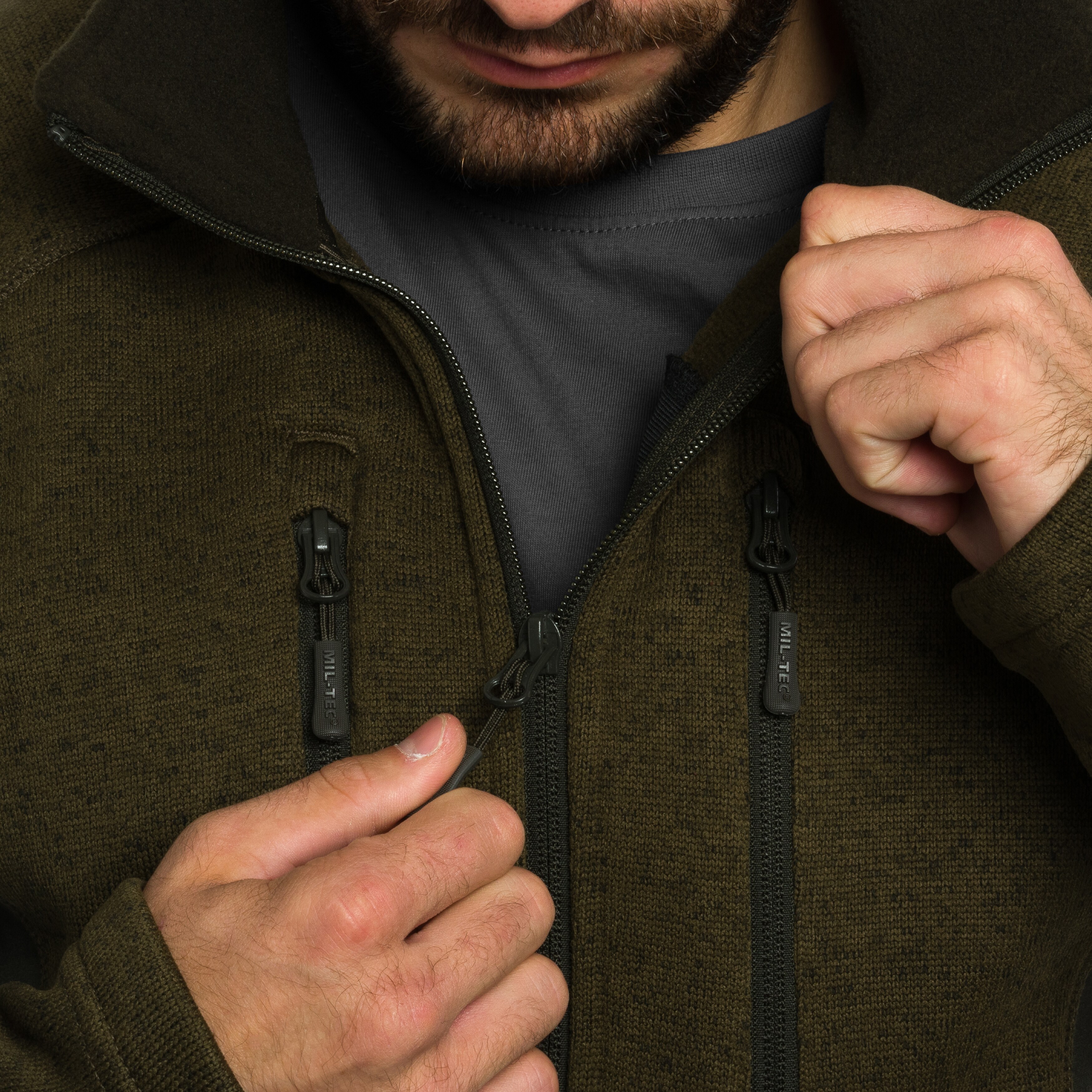 Polar Mil-Tec Outdoor Structure Fleece - Olive