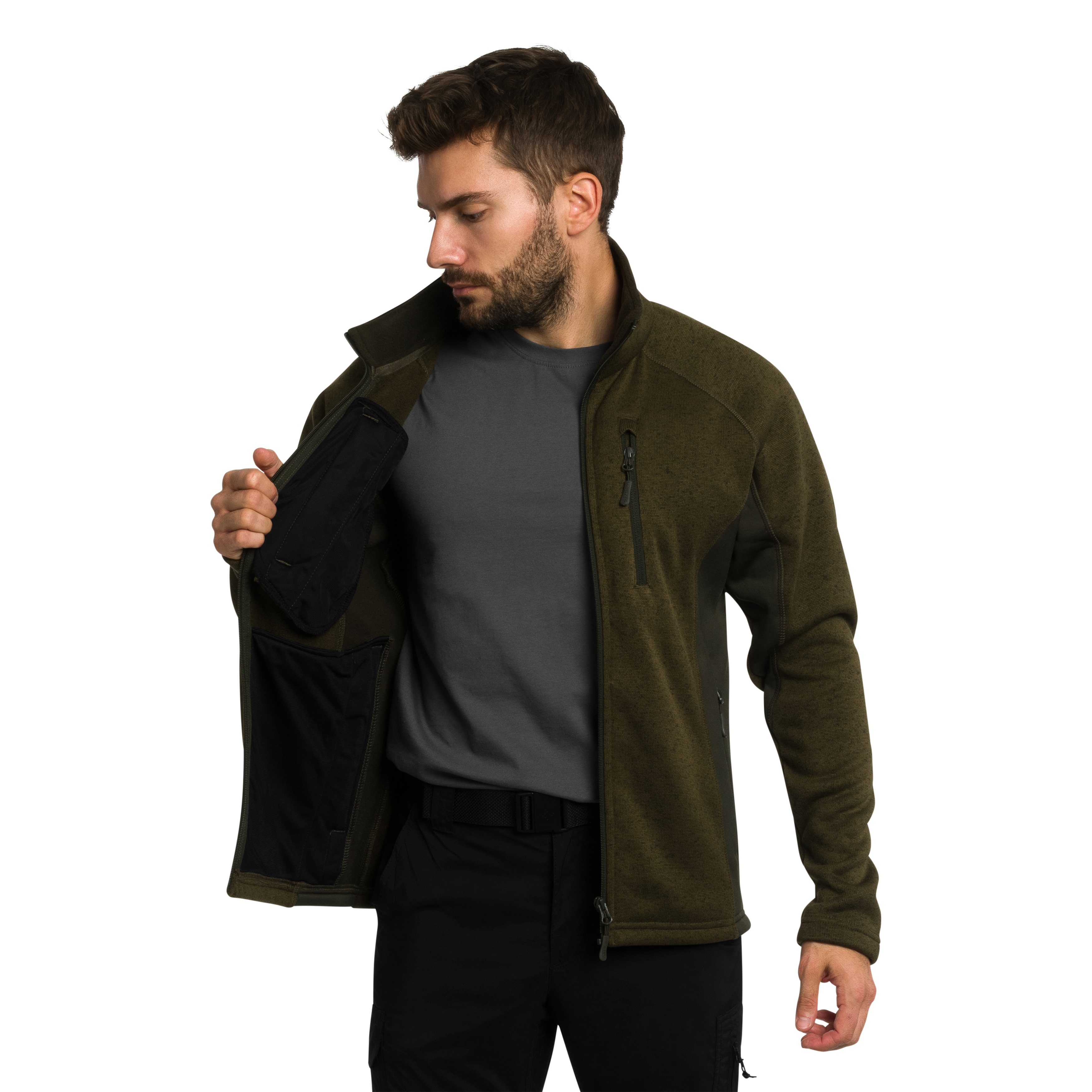 Polar Mil-Tec Outdoor Structure Fleece - Olive