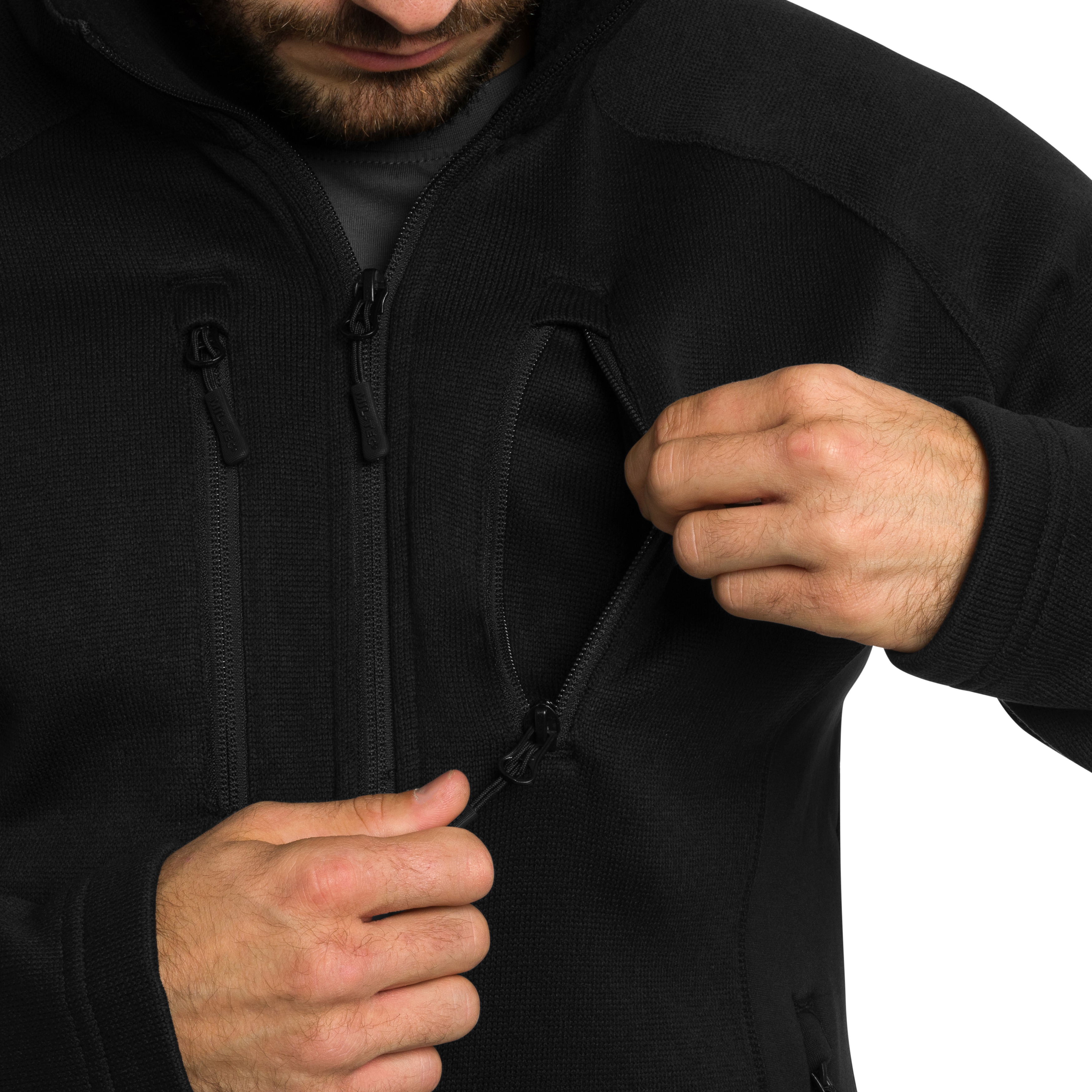 Polar Mil-Tec Outdoor Structure Fleece - Black