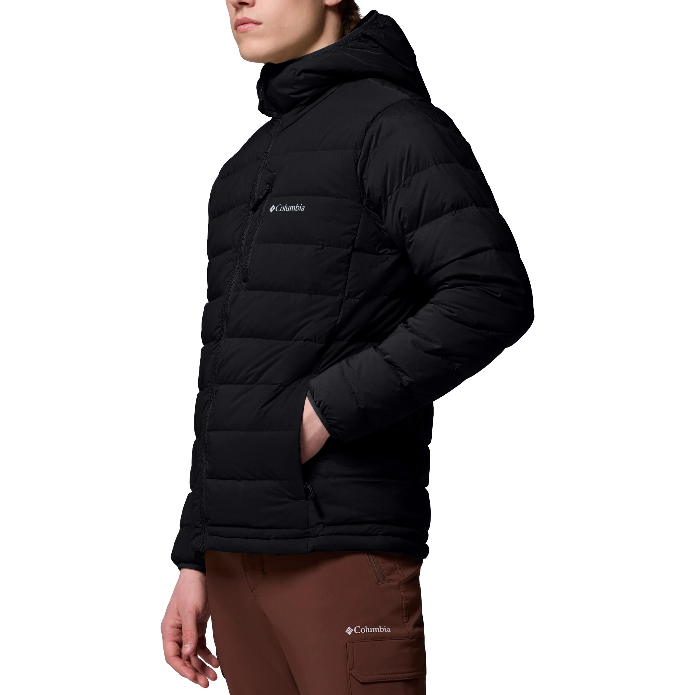 Kurtka Columbia Drift Peak Stretch Down Hooded - Black