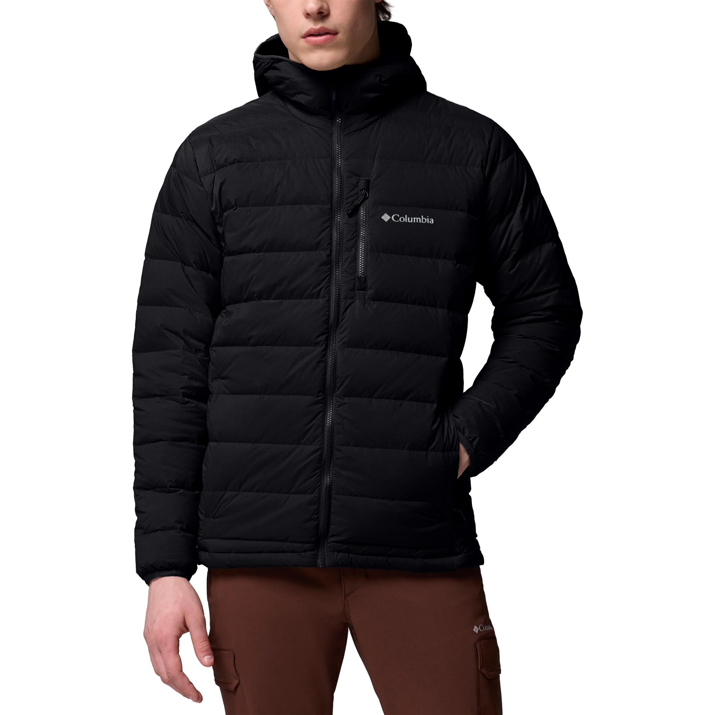 Kurtka Columbia Drift Peak Stretch Down Hooded - Black