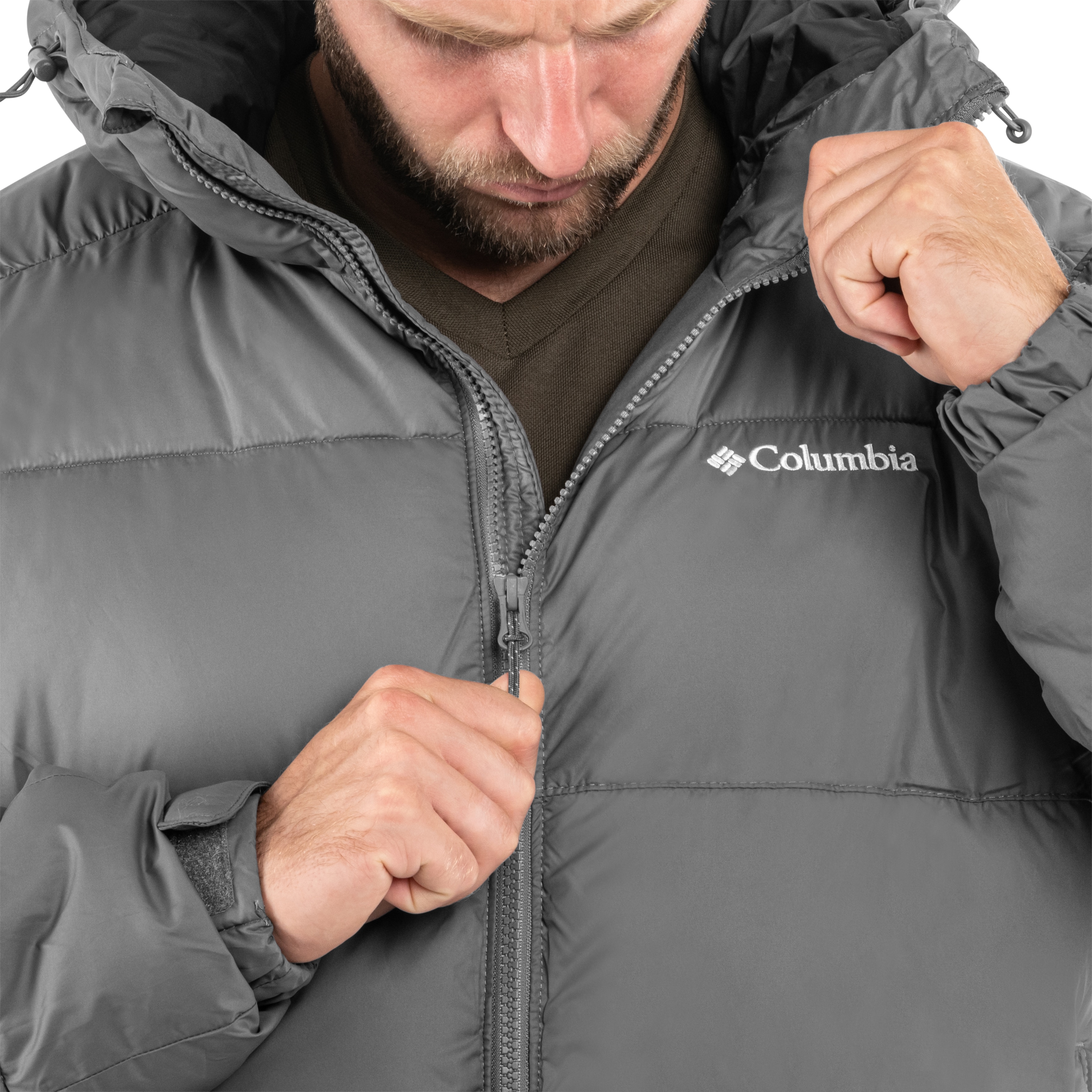 Kurtka Columbia Pike Lake II Hooded Jacket v25 - City Grey