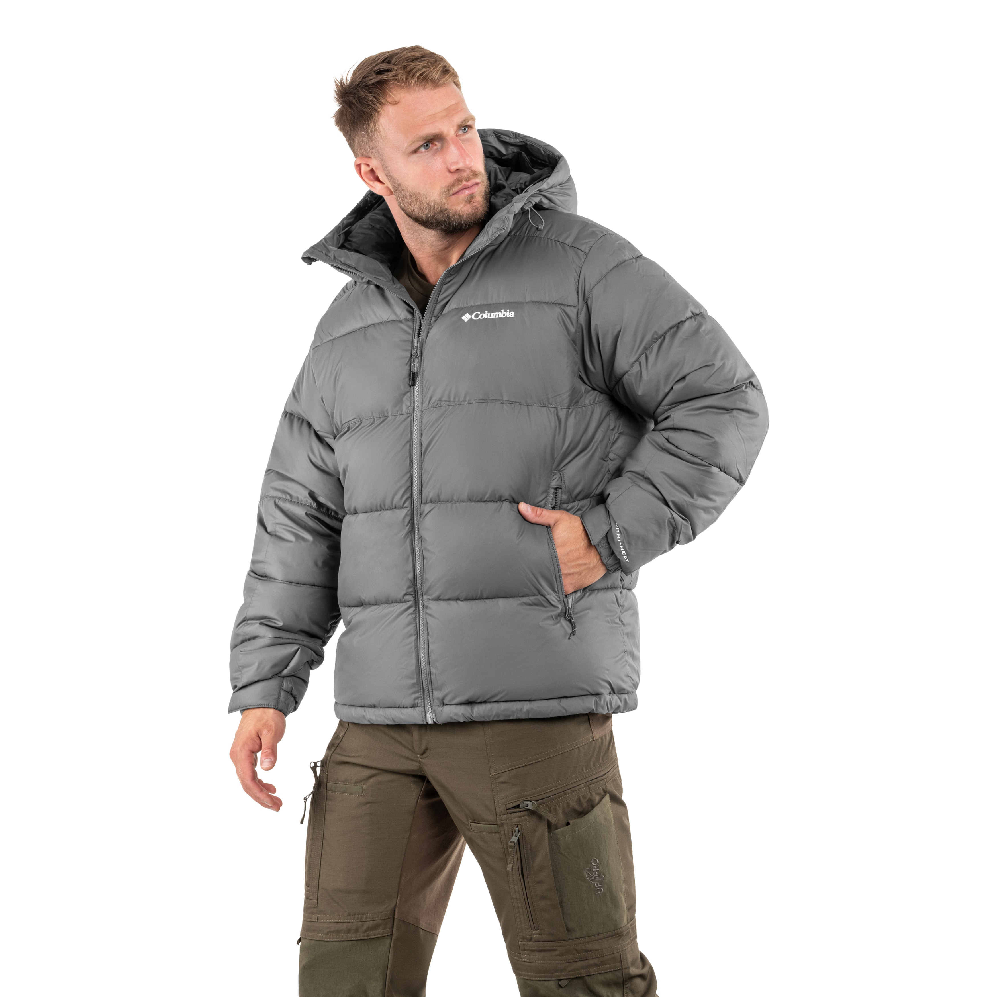 Kurtka Columbia Pike Lake II Hooded Jacket v25 - City Grey