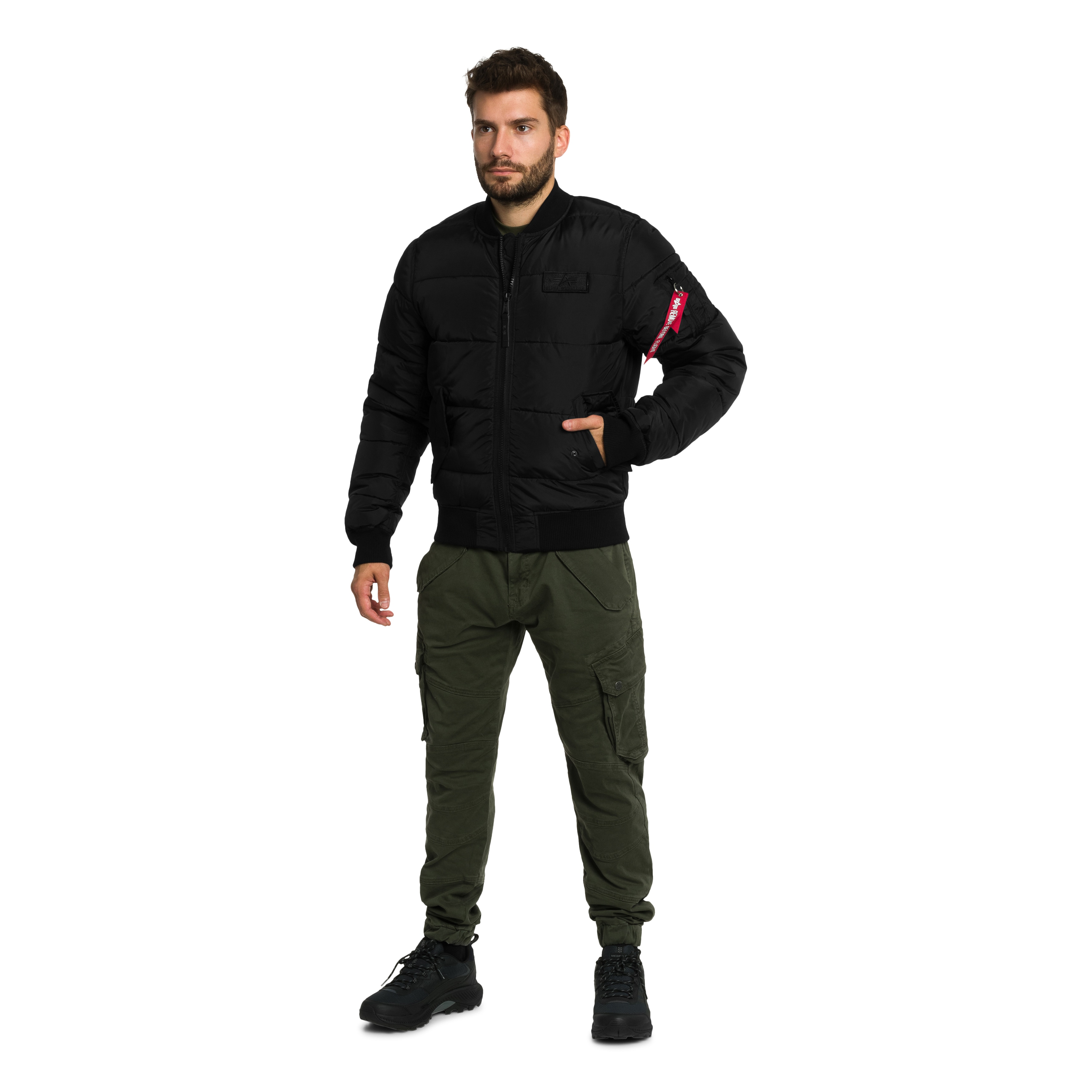 Kurtka Alpha Industries MA-1 Puffer Bomber - Black