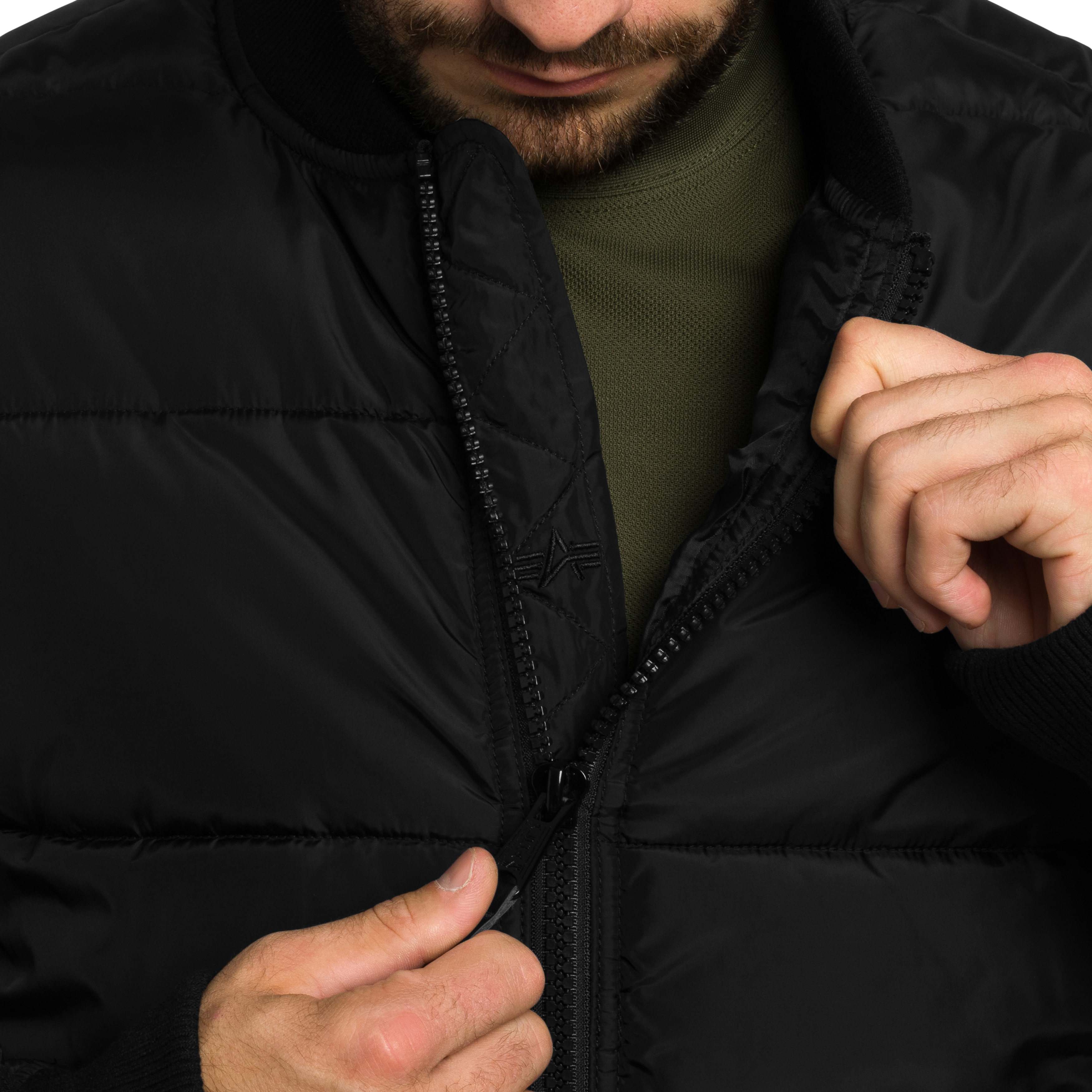 Kurtka Alpha Industries MA-1 Puffer Bomber - Black