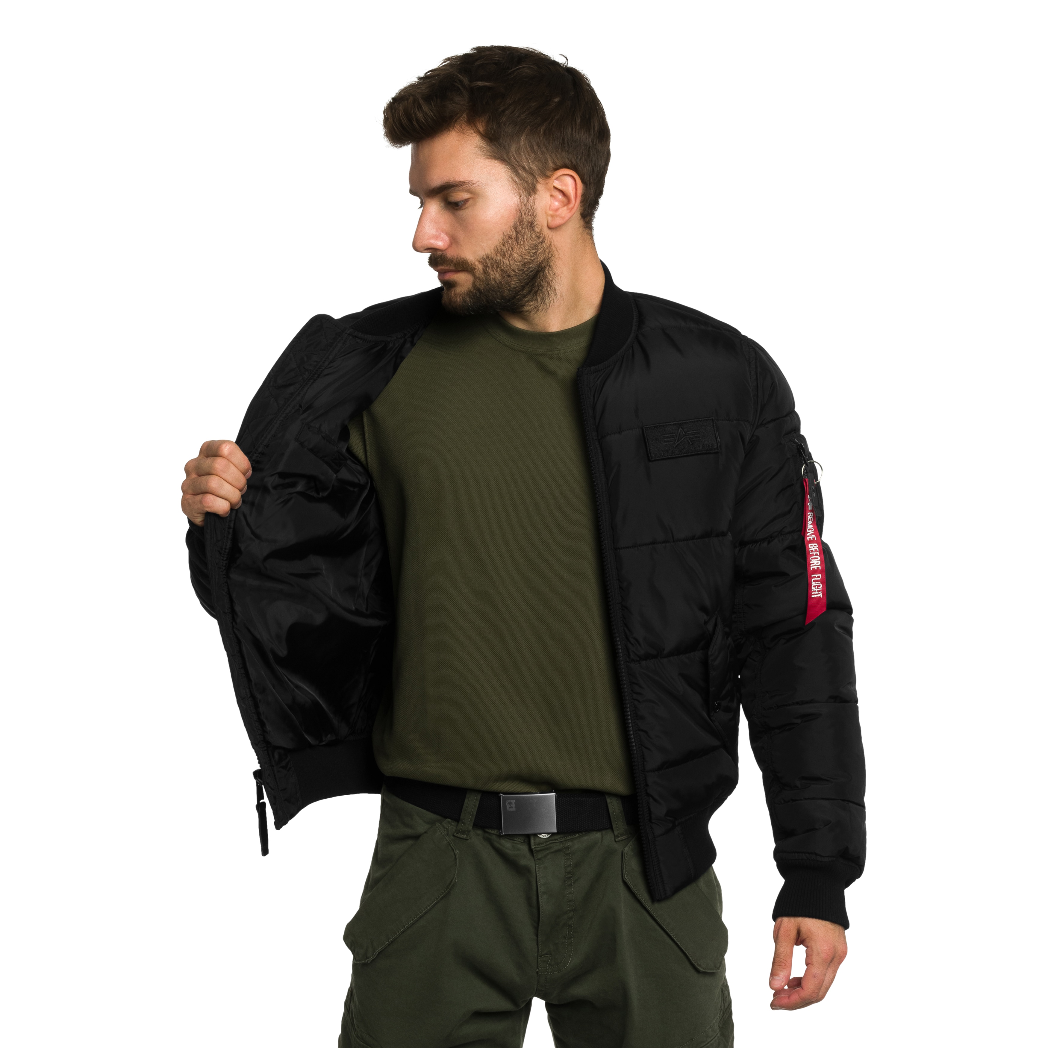 Kurtka Alpha Industries MA-1 Puffer Bomber - Black
