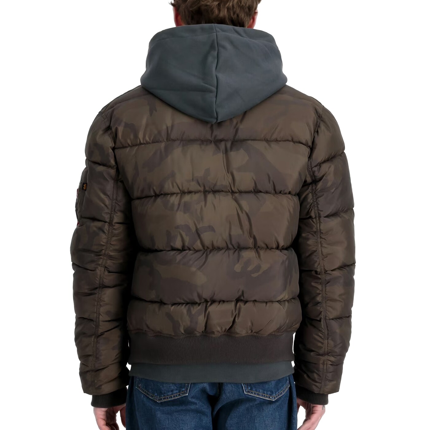Kurtka Alpha Industries MA-1 Puffer Bomber - Dark Olive Camo