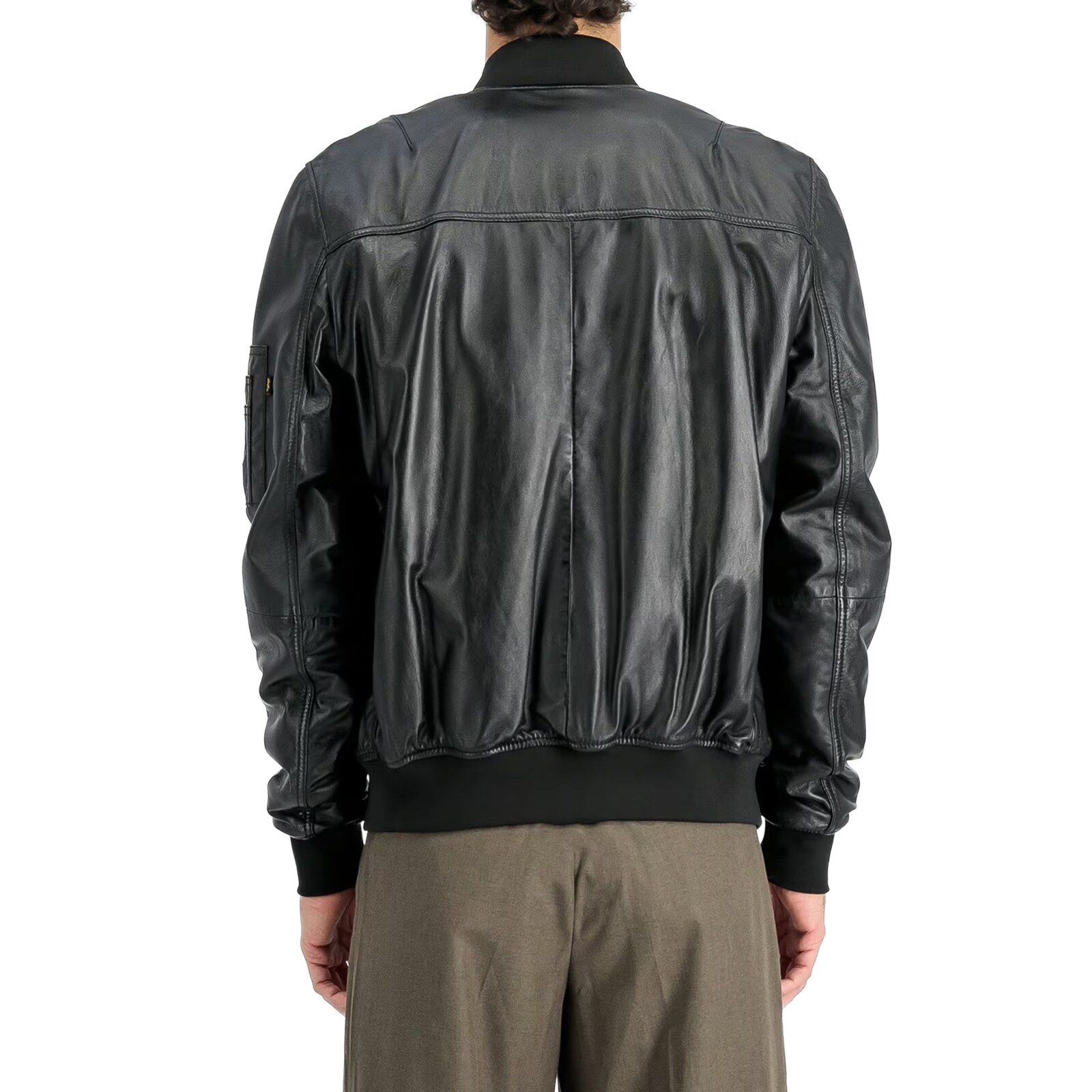Куртка Alpha Industries MA-1 Leather Bomber - Black