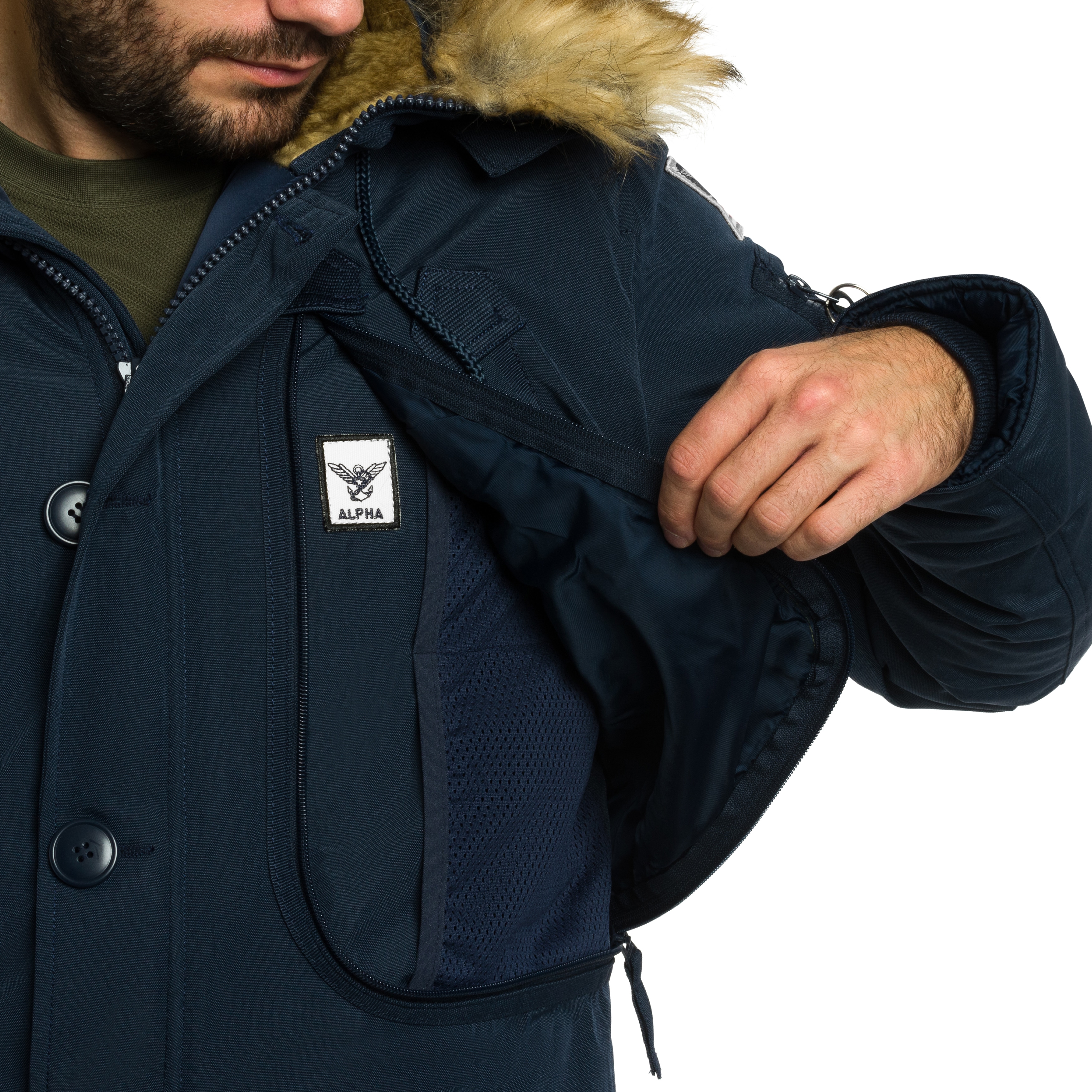 Kurtka Alpha Industries Polar Jacket - Replica Blue