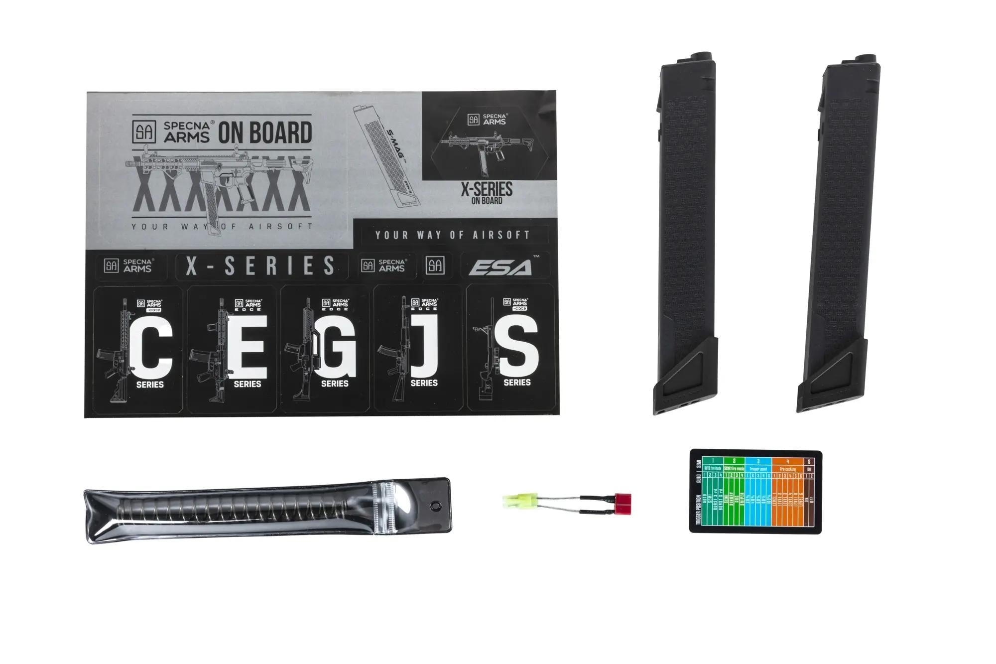 Karabinek szturmowy AEG Specna Arms SA-FX01 Flex BLDC HAL ETU Gen. 2 - Black