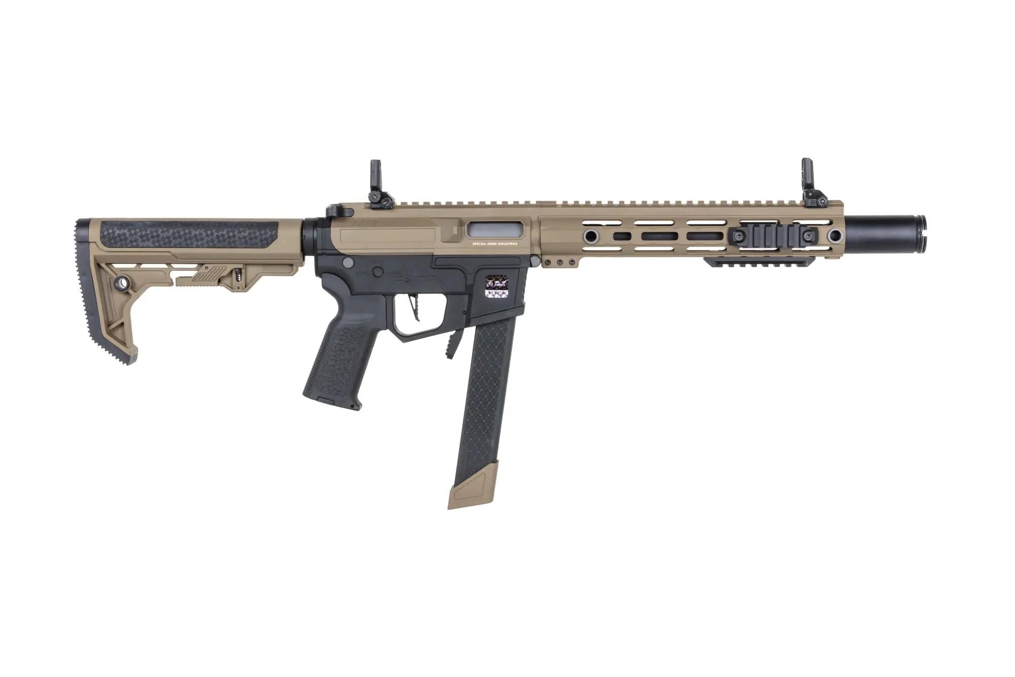 Karabinek szturmowy AEG Specna Arms SA-FX02 Flex BLDC HAL ETU Gen. 2 - Half-Tan