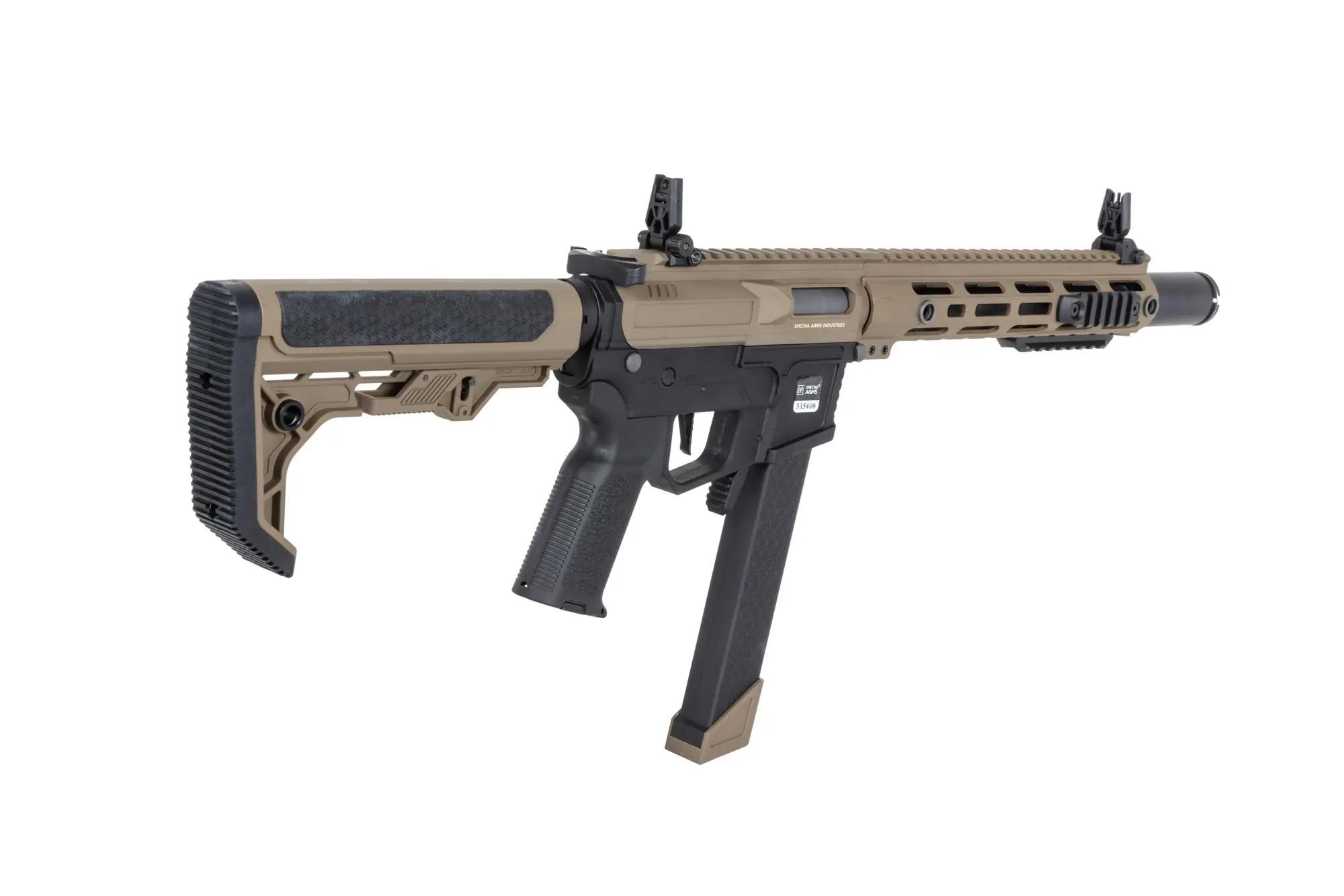 Karabinek szturmowy AEG Specna Arms SA-FX02 Flex BLDC HAL ETU Gen. 2 - Half-Tan