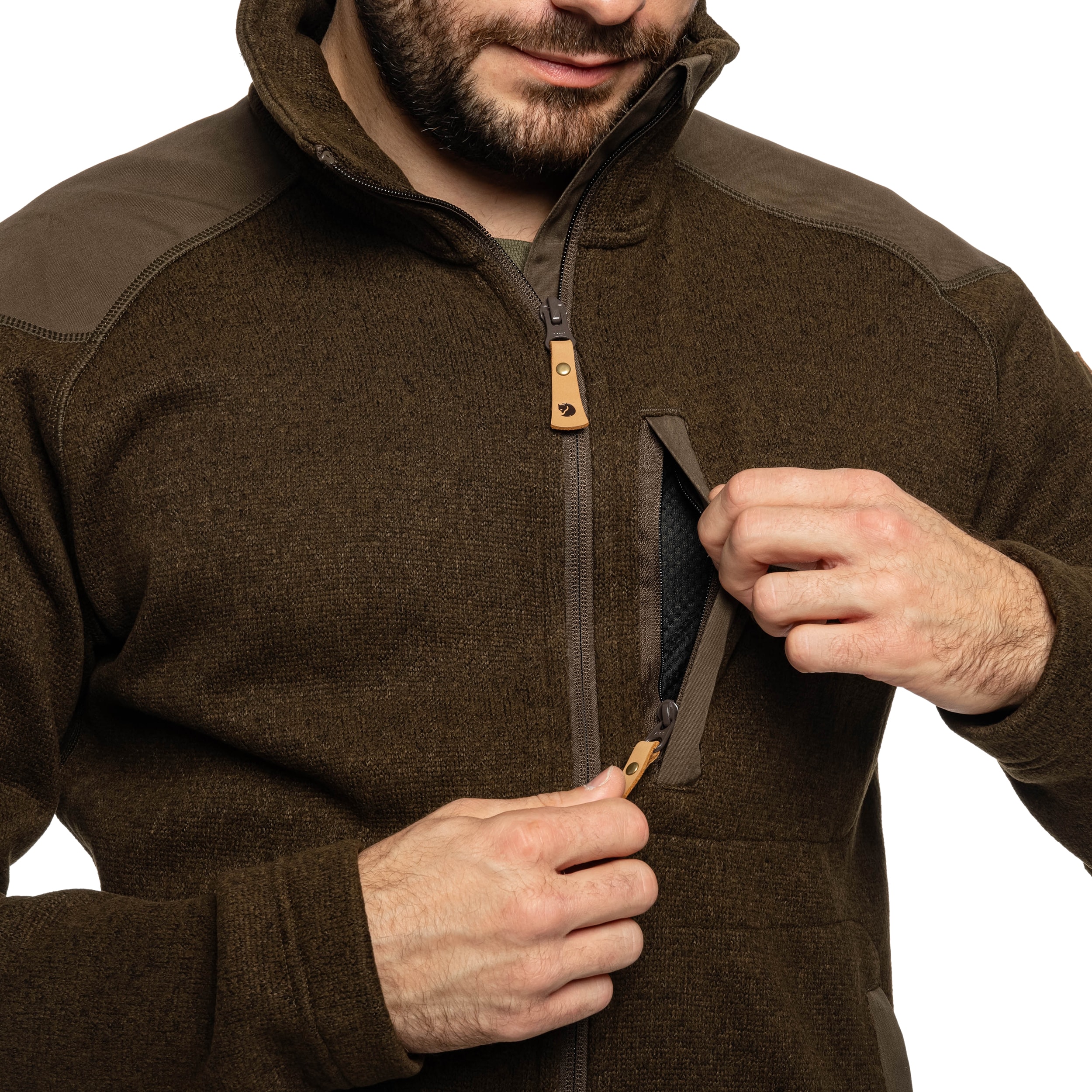 Флісова кофта Fjallraven Buck Fleece - Dark Olive