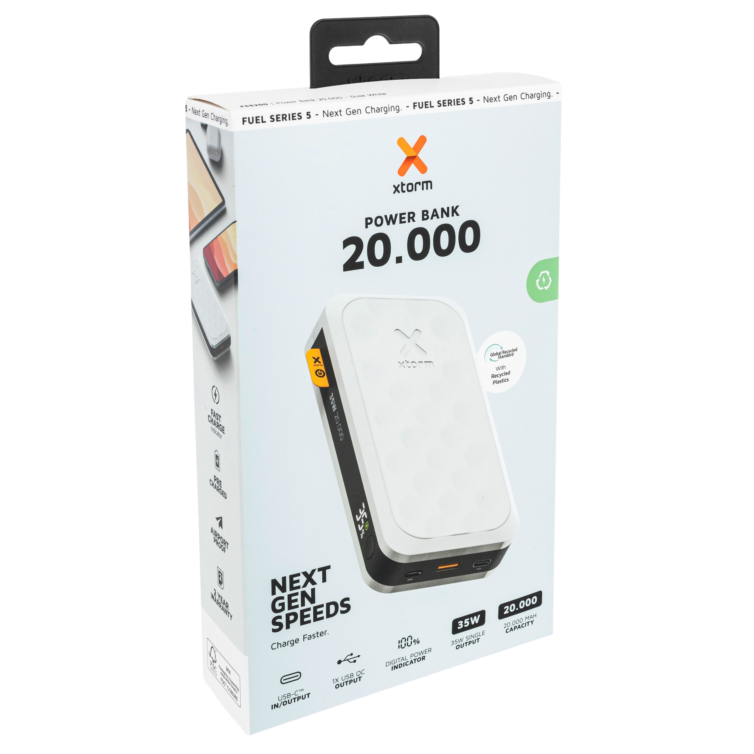 Powerbank Xtorm Fuel Series 5 20000 mAh 35 W - White