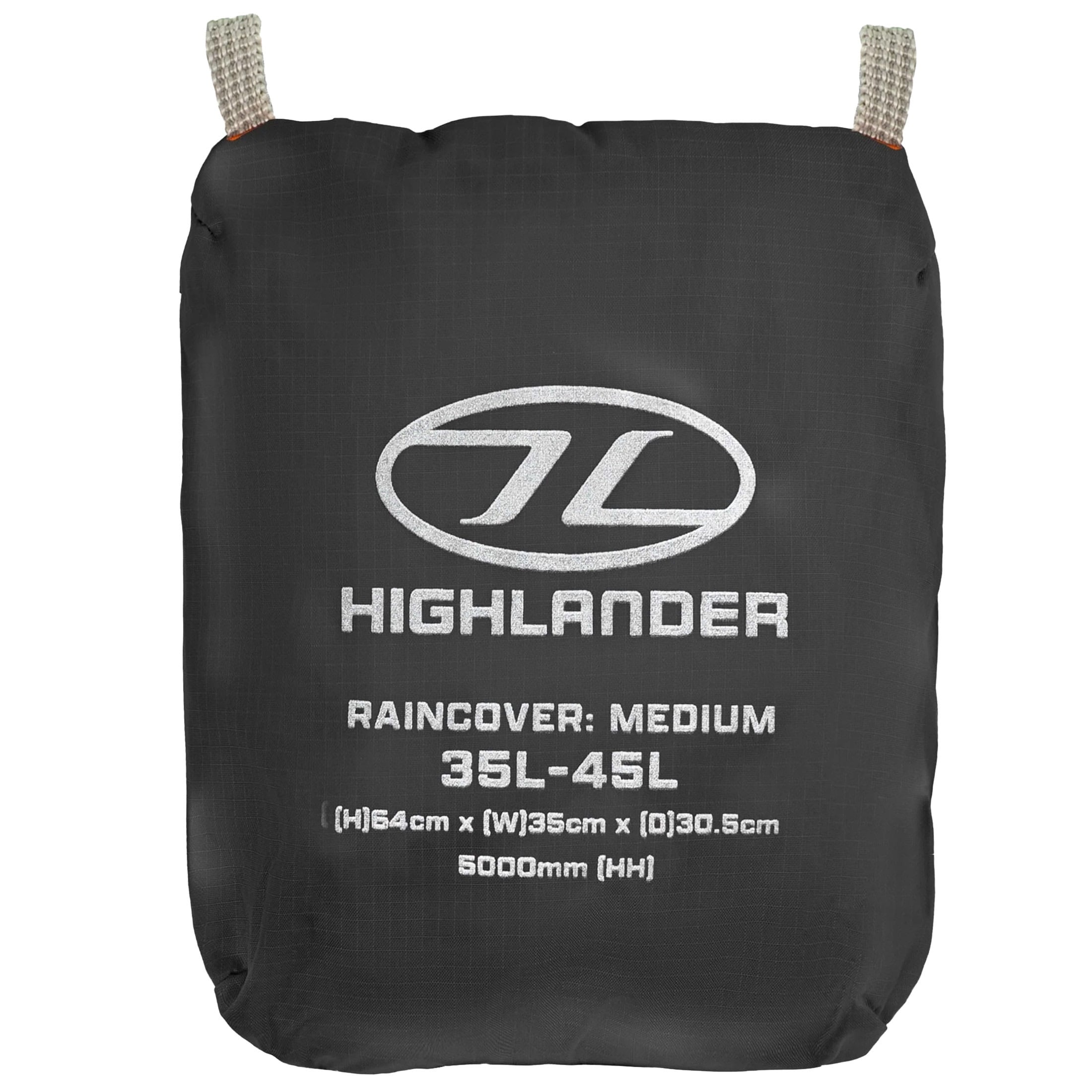 Pokrowiec na plecak Highlander Outdoor Duck’s Back Raincover Medium 35-45 l - Black