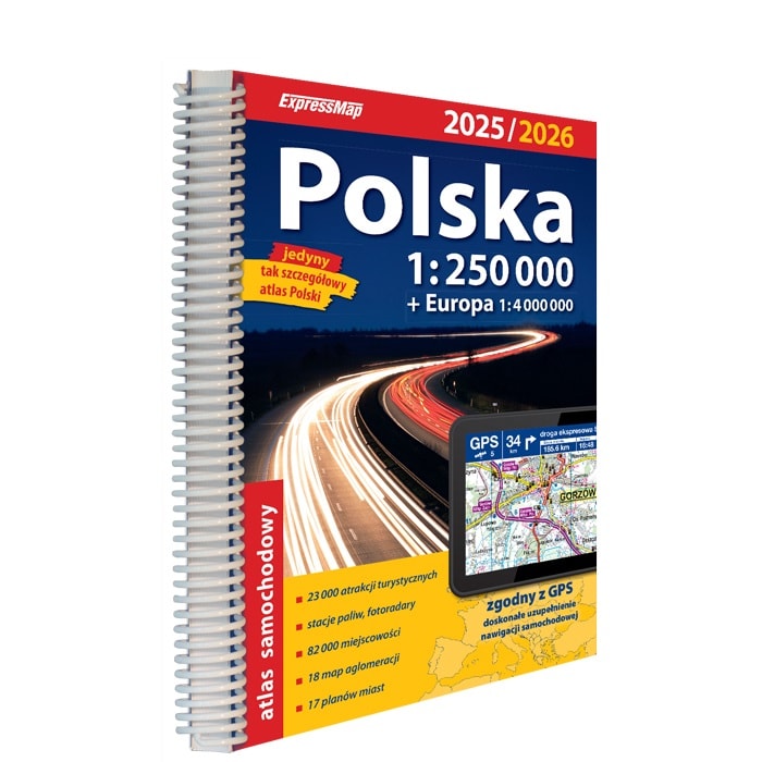 Atlas samochodowy Polski 1:250000