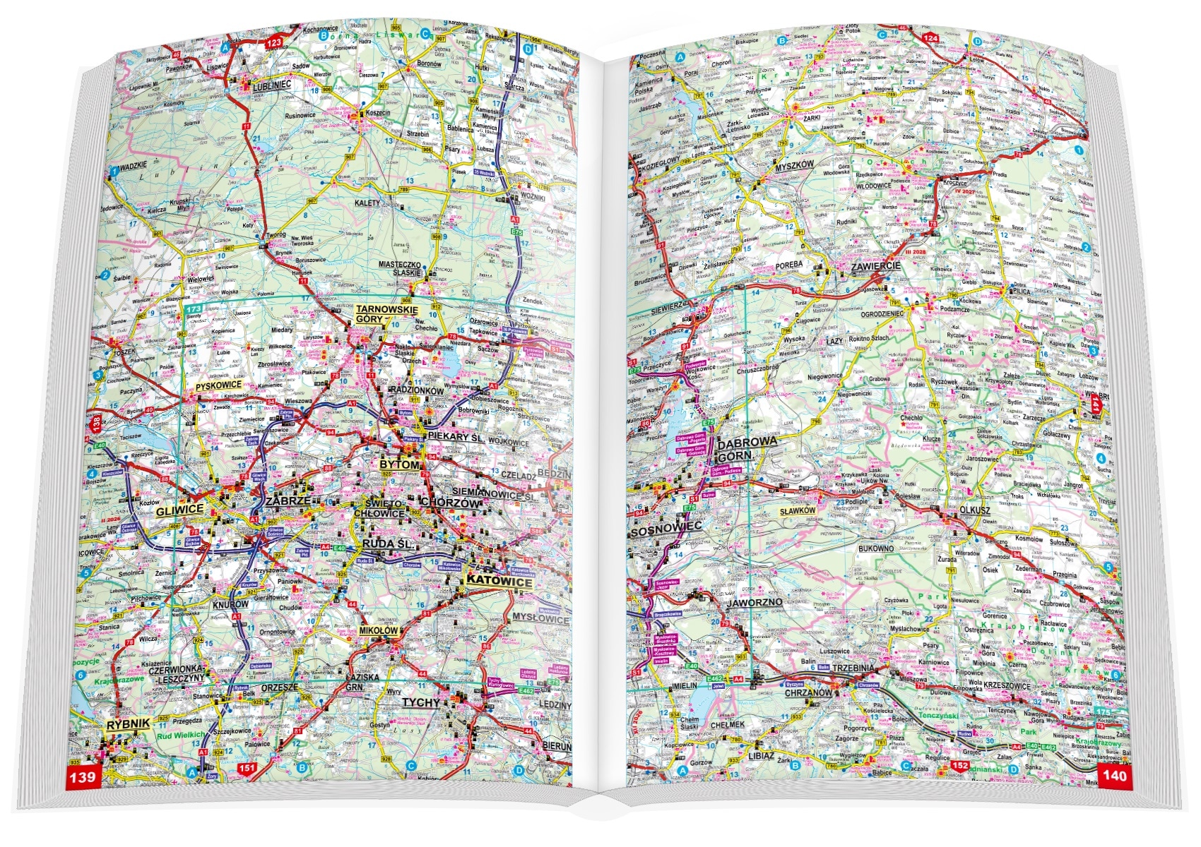 Atlas samochodowy Polski 1:250000