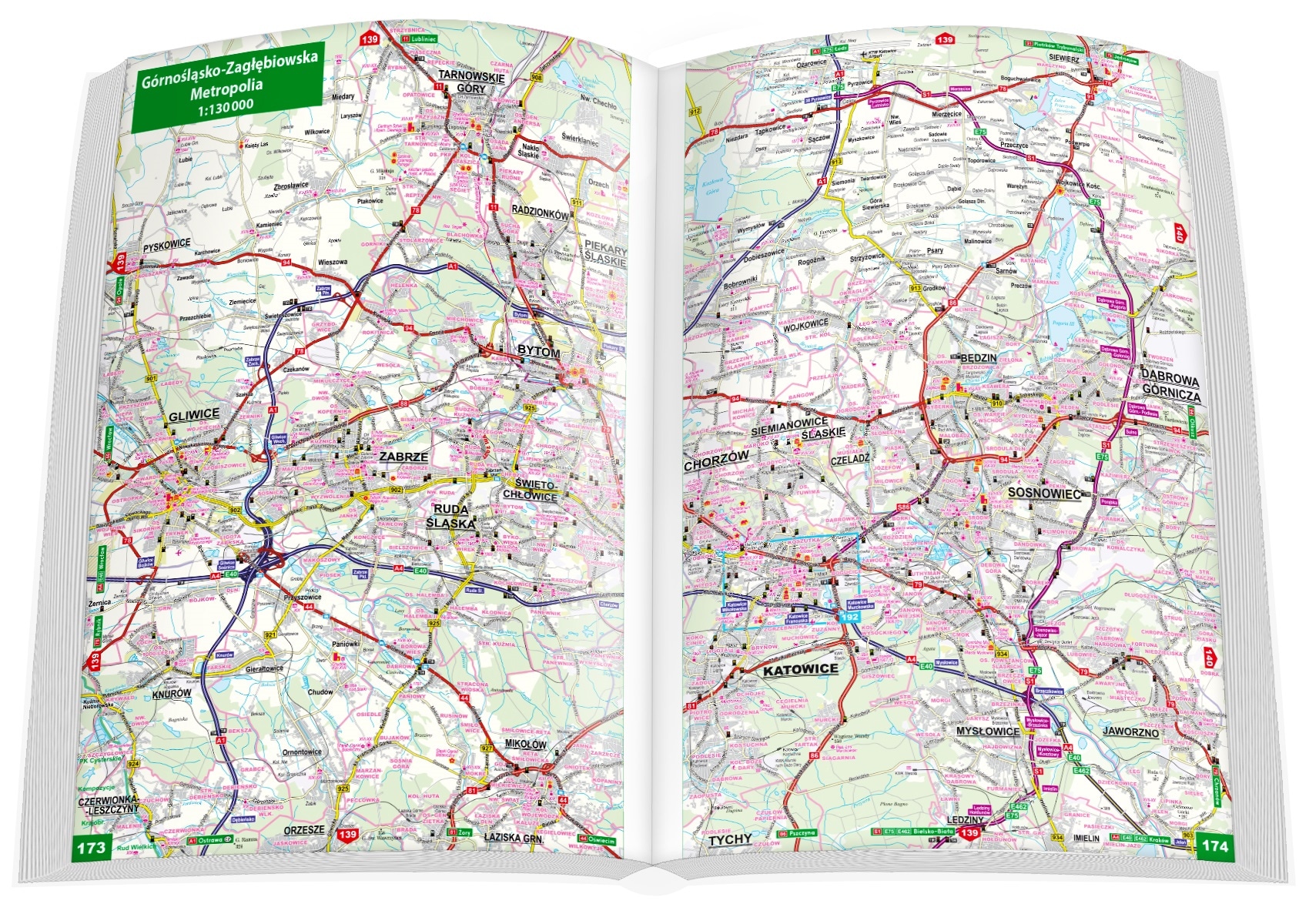 Atlas samochodowy Polski 1:250000