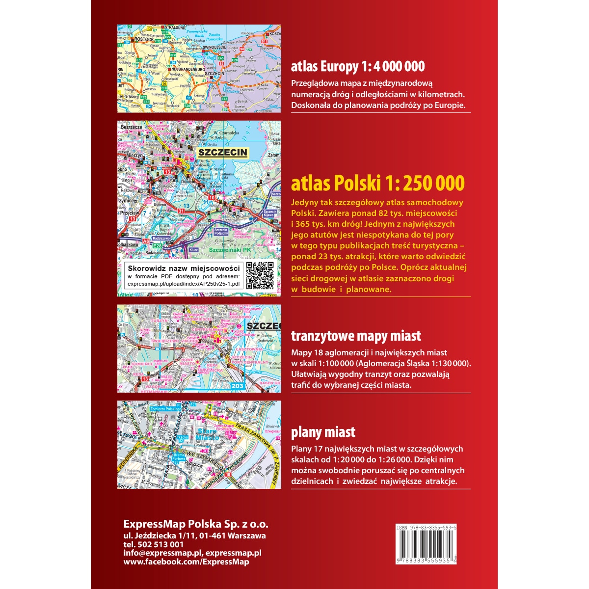 Atlas samochodowy Polski 1:250000