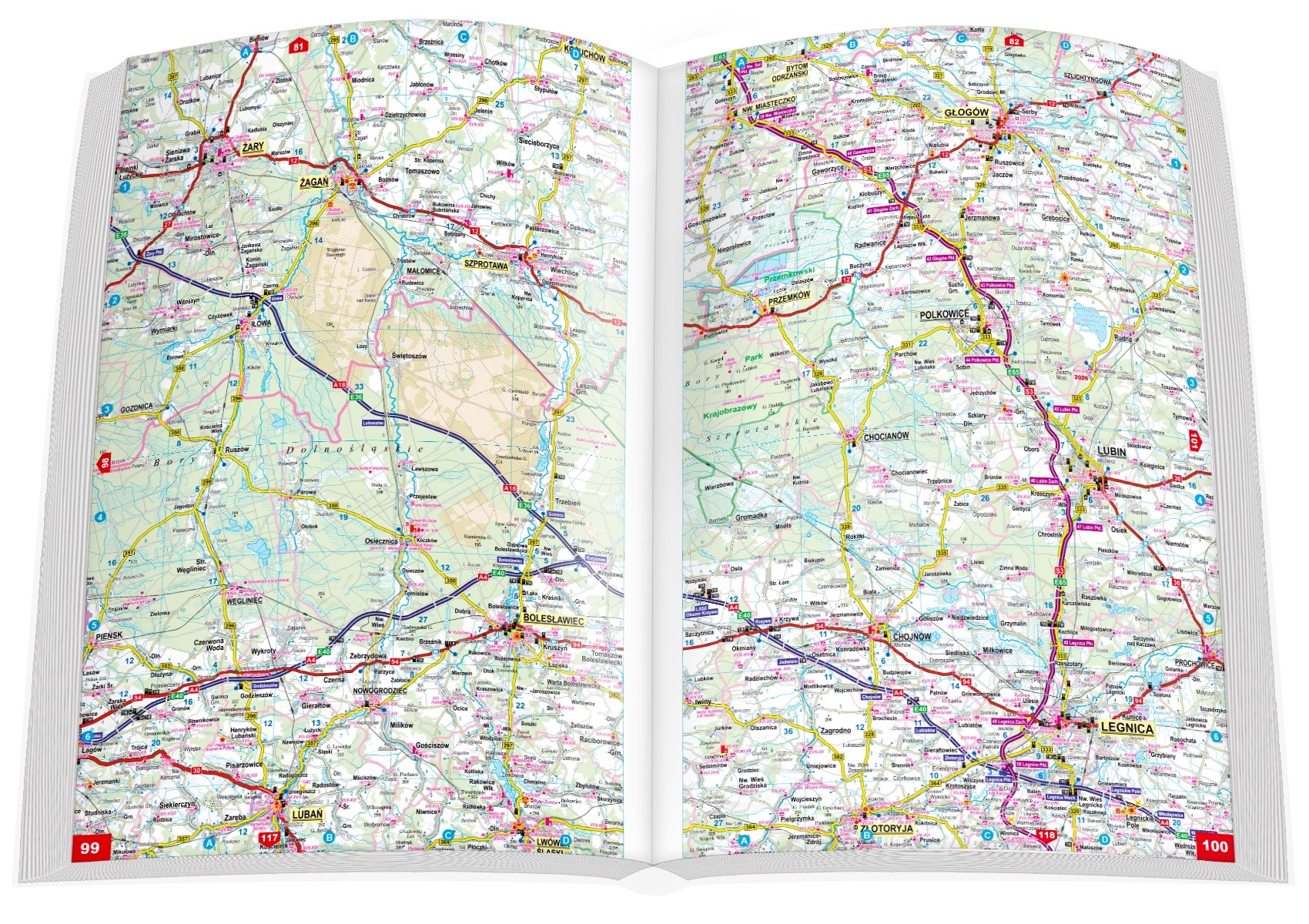 Atlas samochodowy Polski 1:250000