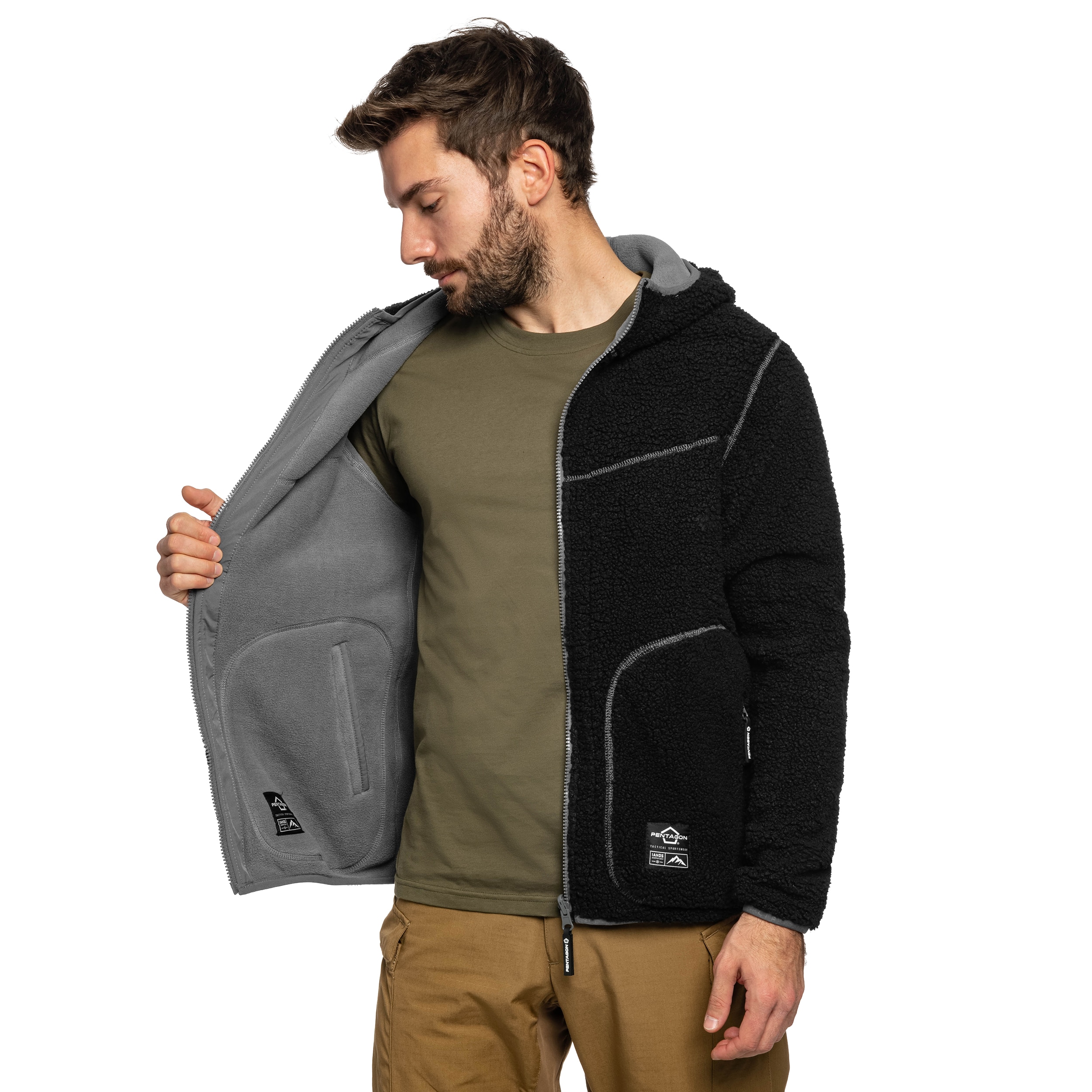 Polar Pentagon Sherpa Ianos - Black/Wolf Grey