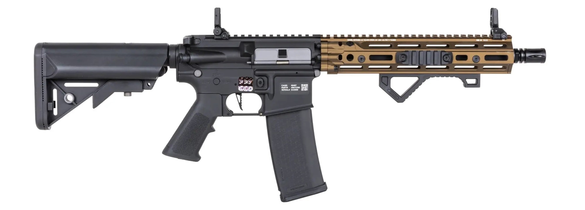 Karabinek szturmowy AEG Specna Arms Daniel Defense RIS III SA-C27 CORE HAL ETU Gen.2 - Chaos Bronze