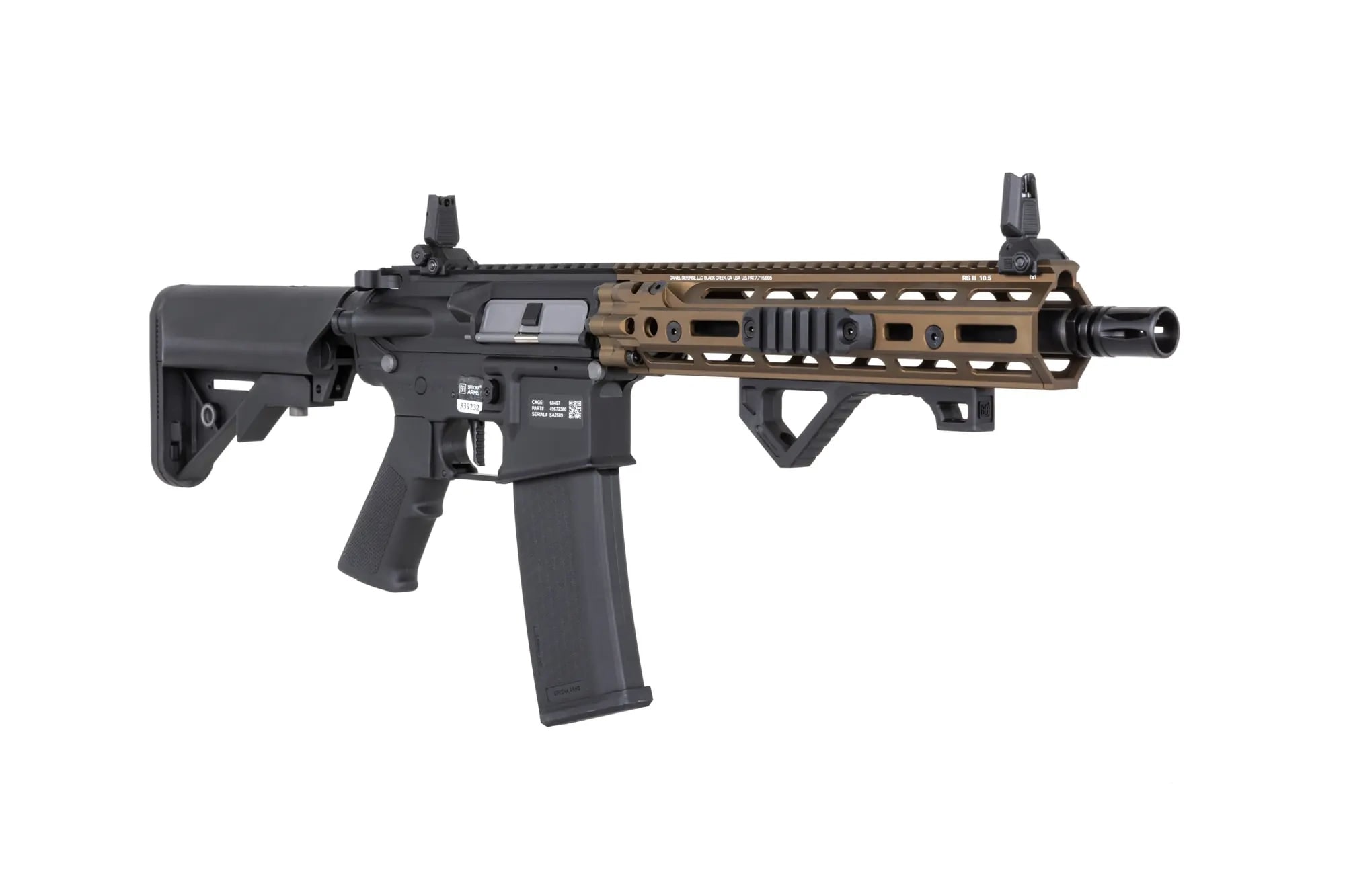 Karabinek szturmowy AEG Specna Arms Daniel Defense RIS III SA-C27 CORE HAL ETU Gen.2 - Chaos Bronze