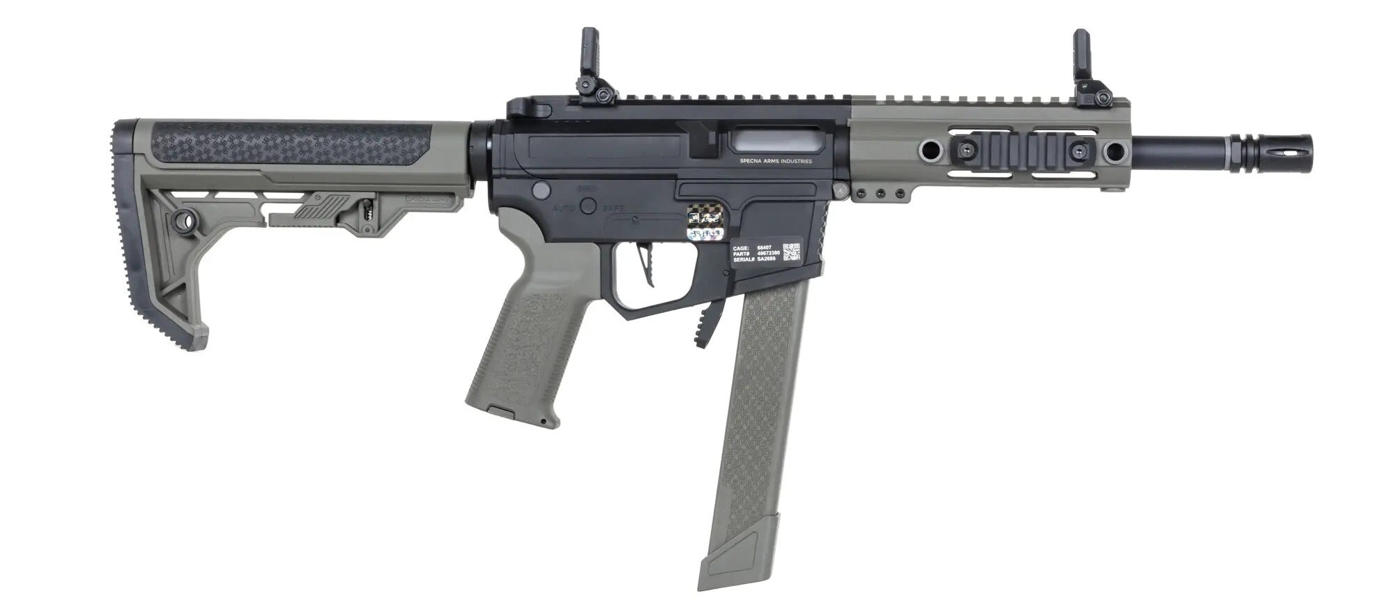 Штурмова гвинтівка AEG Specna Arms SA-FX01 Flex Light Ops Stock HAL ETU Gen. 2 - Olive