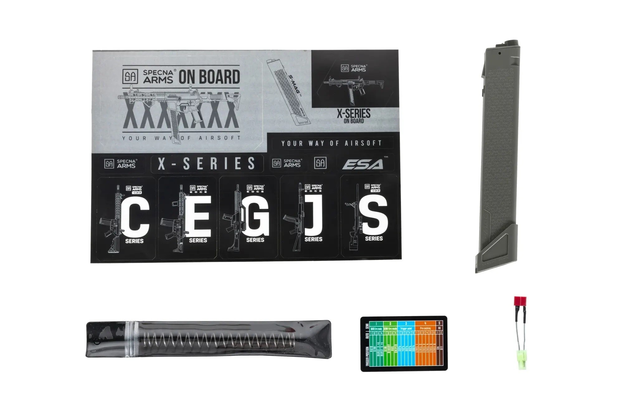 Штурмова гвинтівка AEG Specna Arms SA-FX01 Flex Light Ops Stock HAL ETU Gen. 2 - Olive