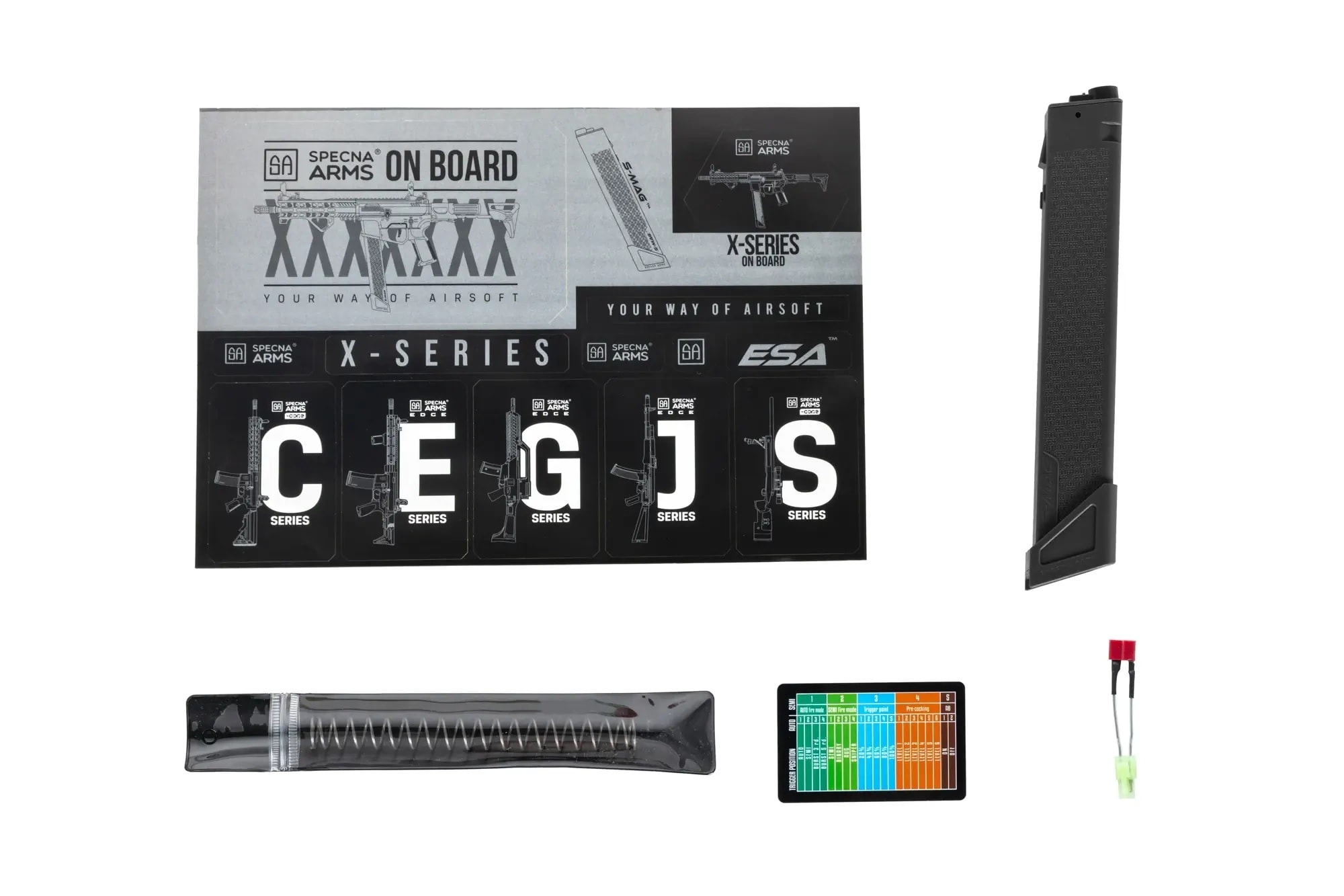 Штурмова гвинтівка AEG Specna Arms SA-FX02 Flex Light Ops Stock HAL ETU Gen. 2 - Black