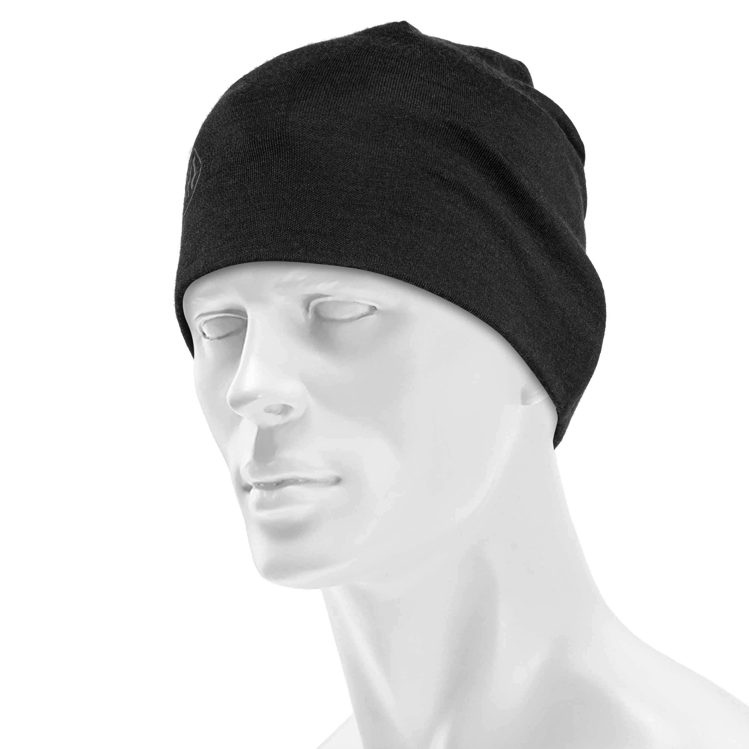 Czapka Buff Safety Merino Wool Thermal 1 Layer Solid - Black